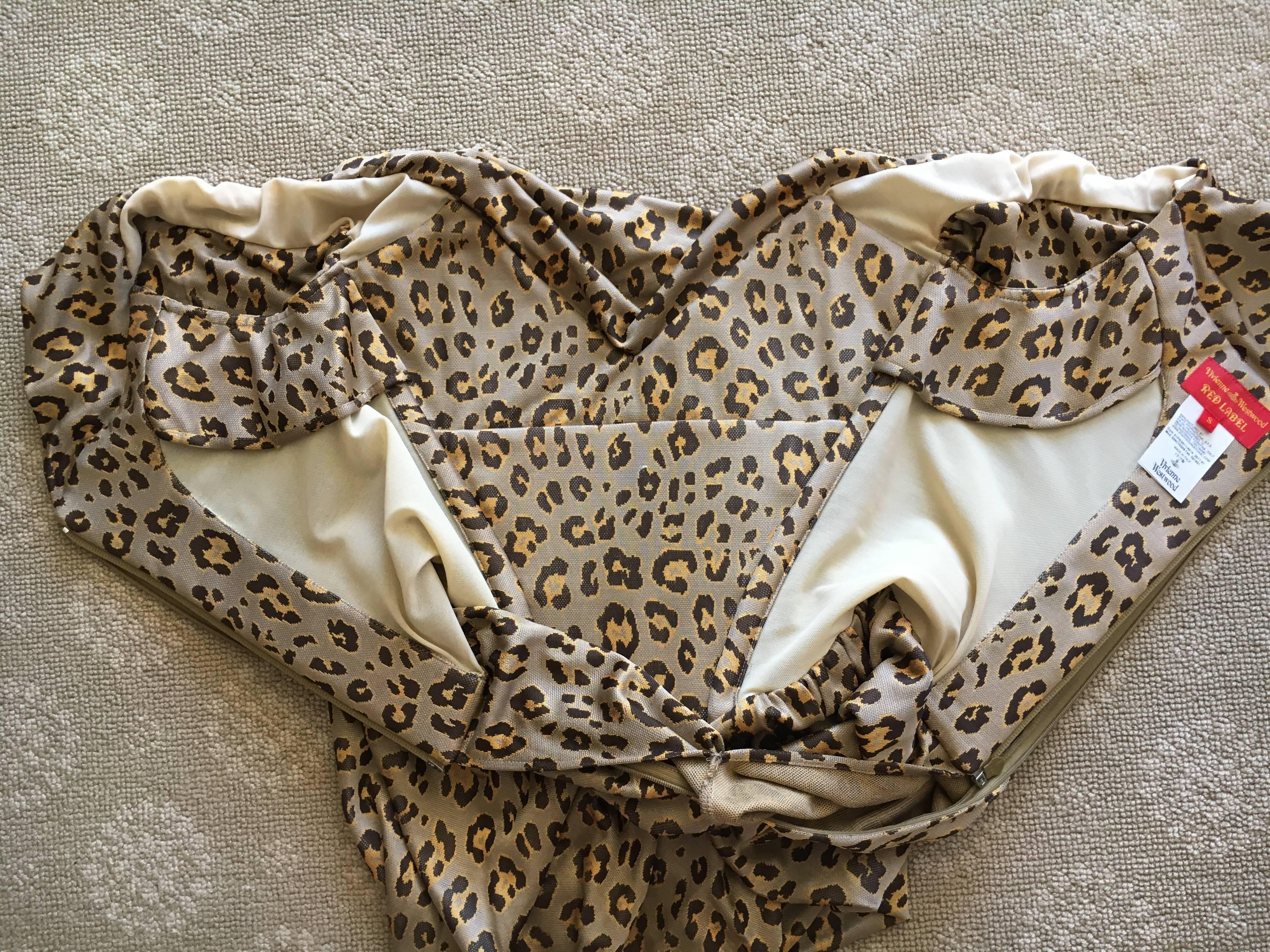 Vivienne Westwood Leopard Print Dress Built In Corset 6