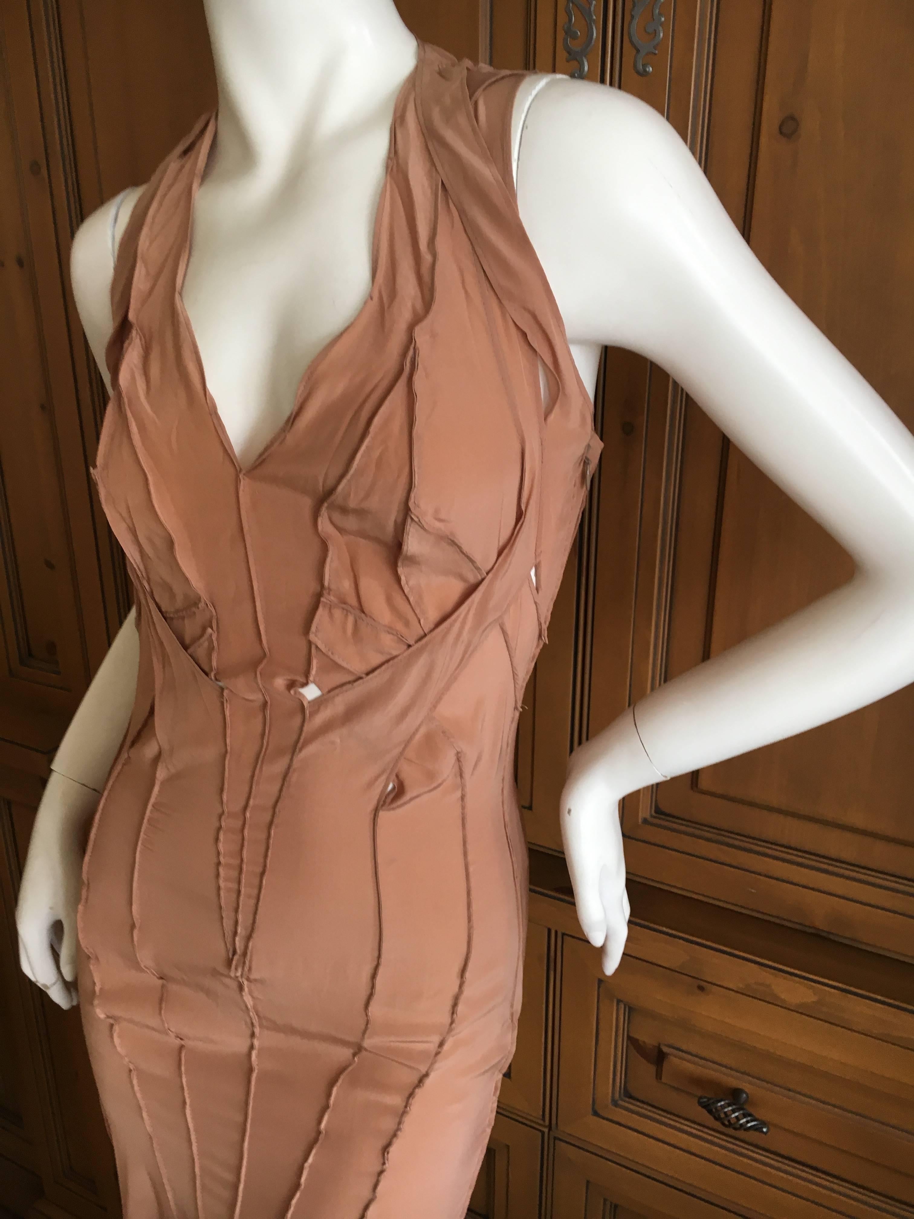 Women's Yves Saint Laurent by Tom Ford 2002 Silk Dress Size 36 For Sale