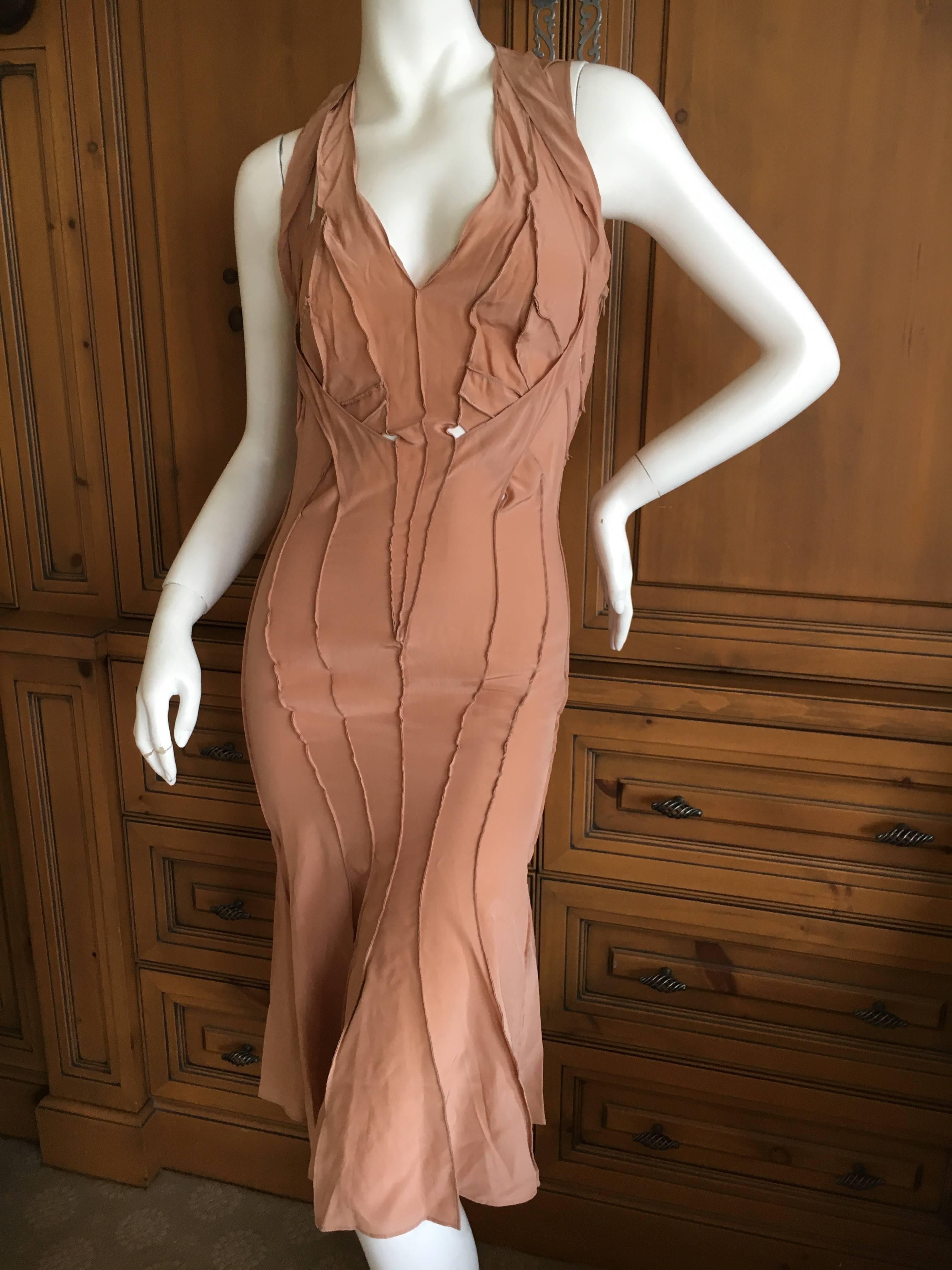 Yves Saint Laurent by Tom Ford 2002 Silk Dress Size 36 For Sale 1