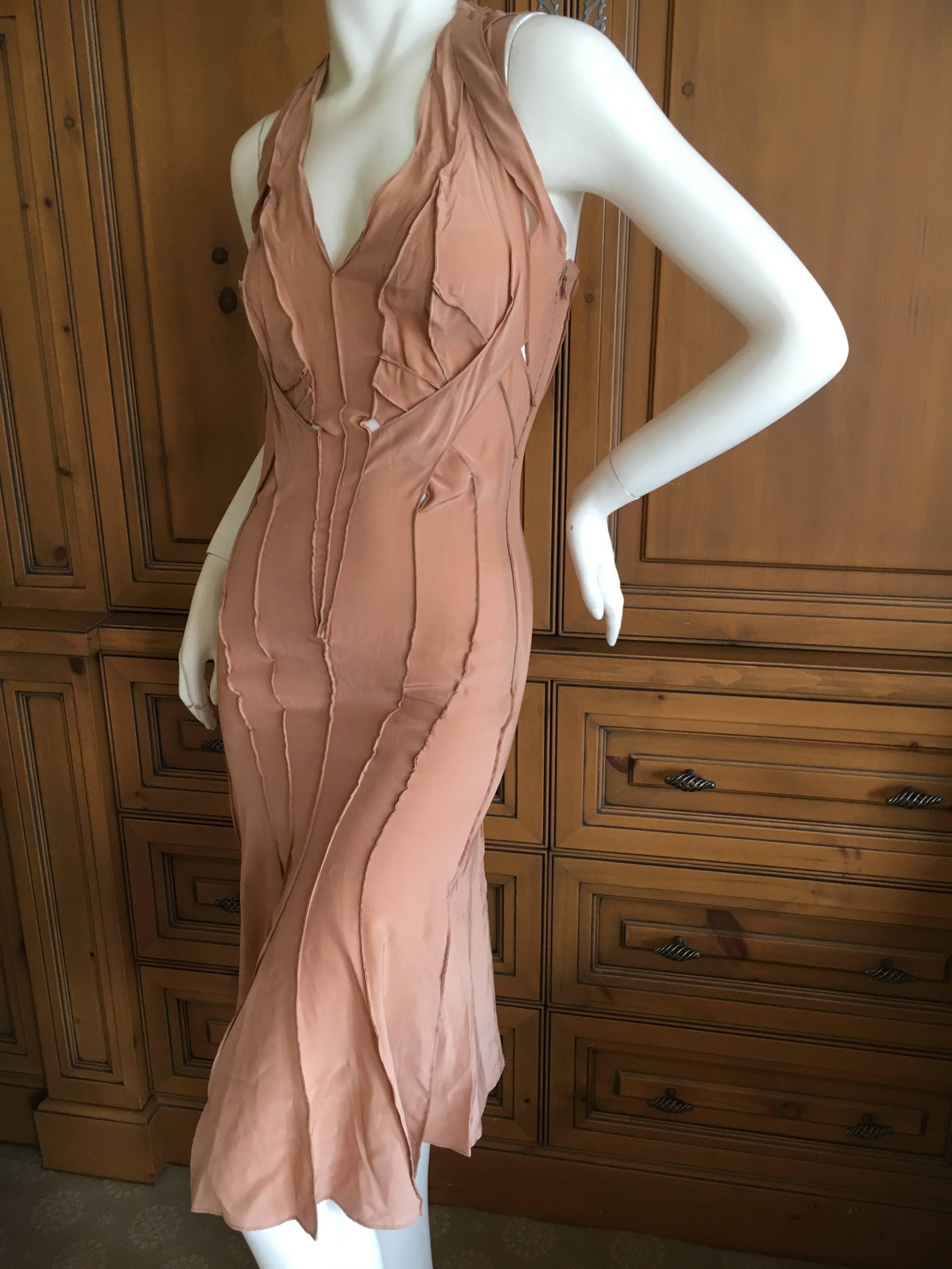 Yves Saint Laurent by Tom Ford 2002 Silk Dress Size 36 For Sale 2
