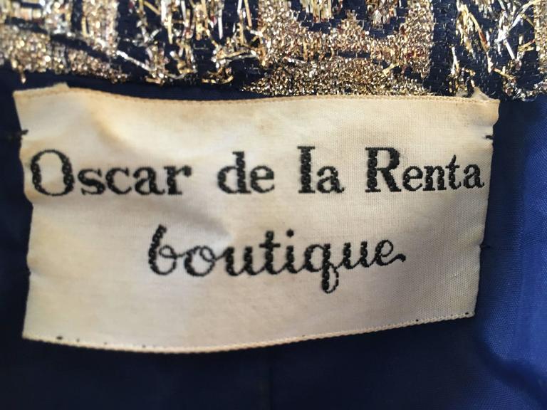 1960s Jeweled Belt Oscar De La Renta Museum Dress