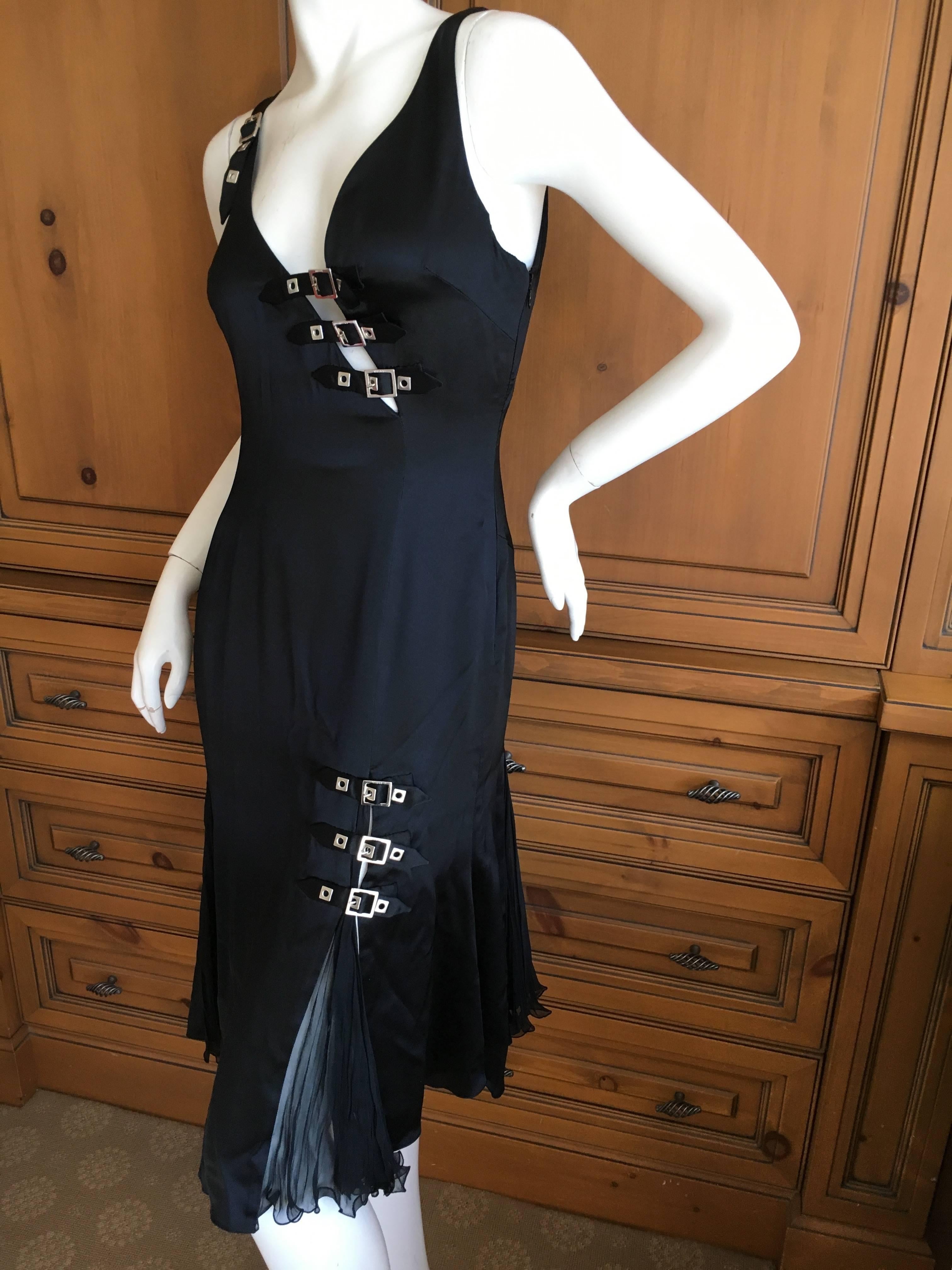 versace buckle dress