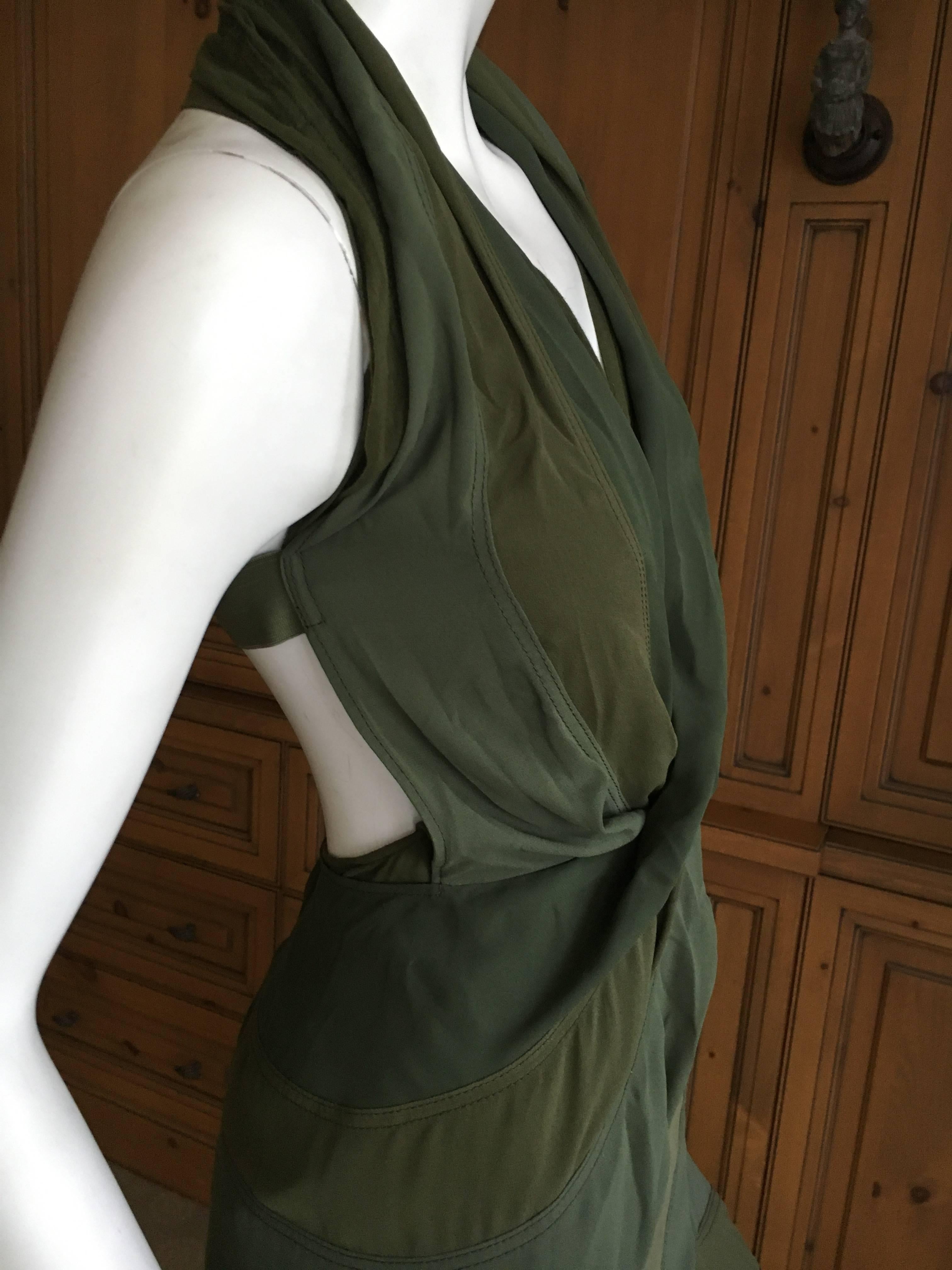 Comme des Garcons Junya Watanabe Gradient Green Dress Size XS In Excellent Condition In Cloverdale, CA