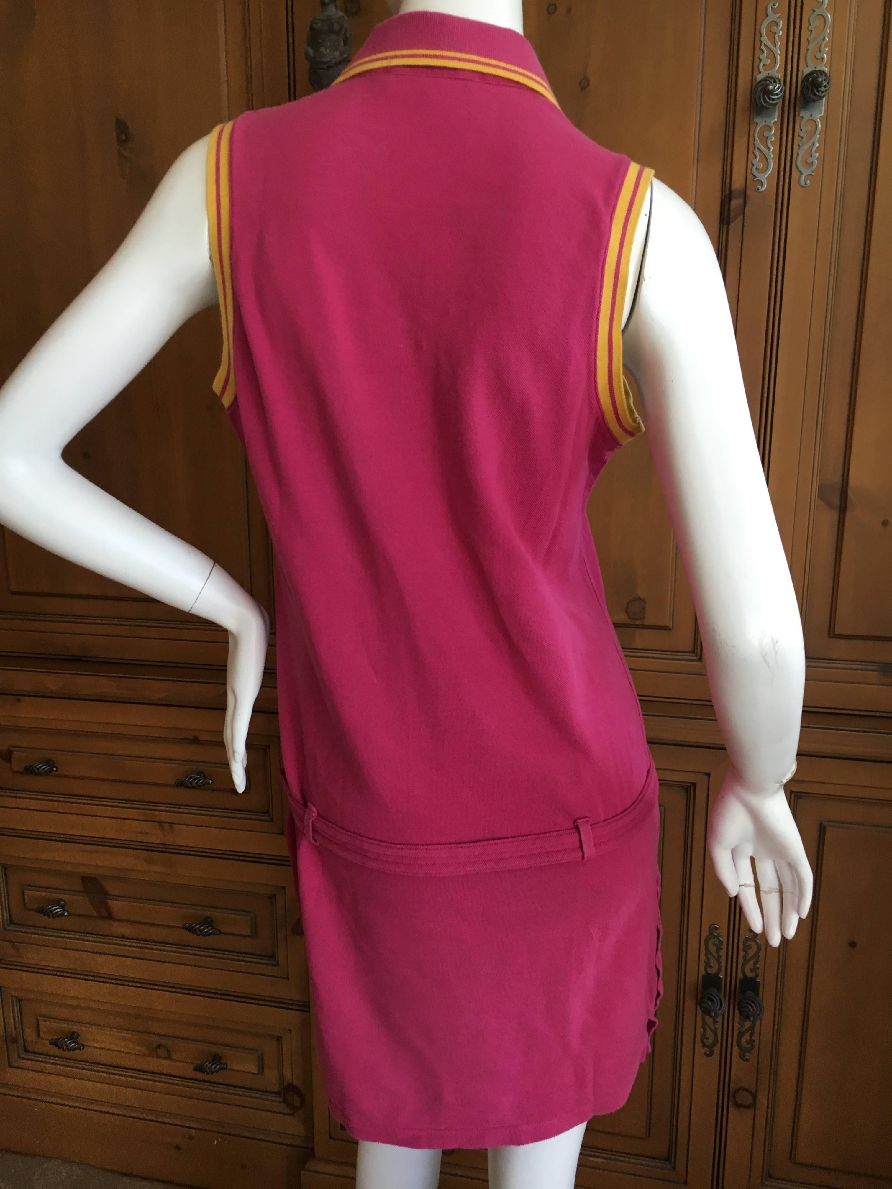 Christian Dior by Galliano Cotton Sleeveless Polo Dress For Sale 1