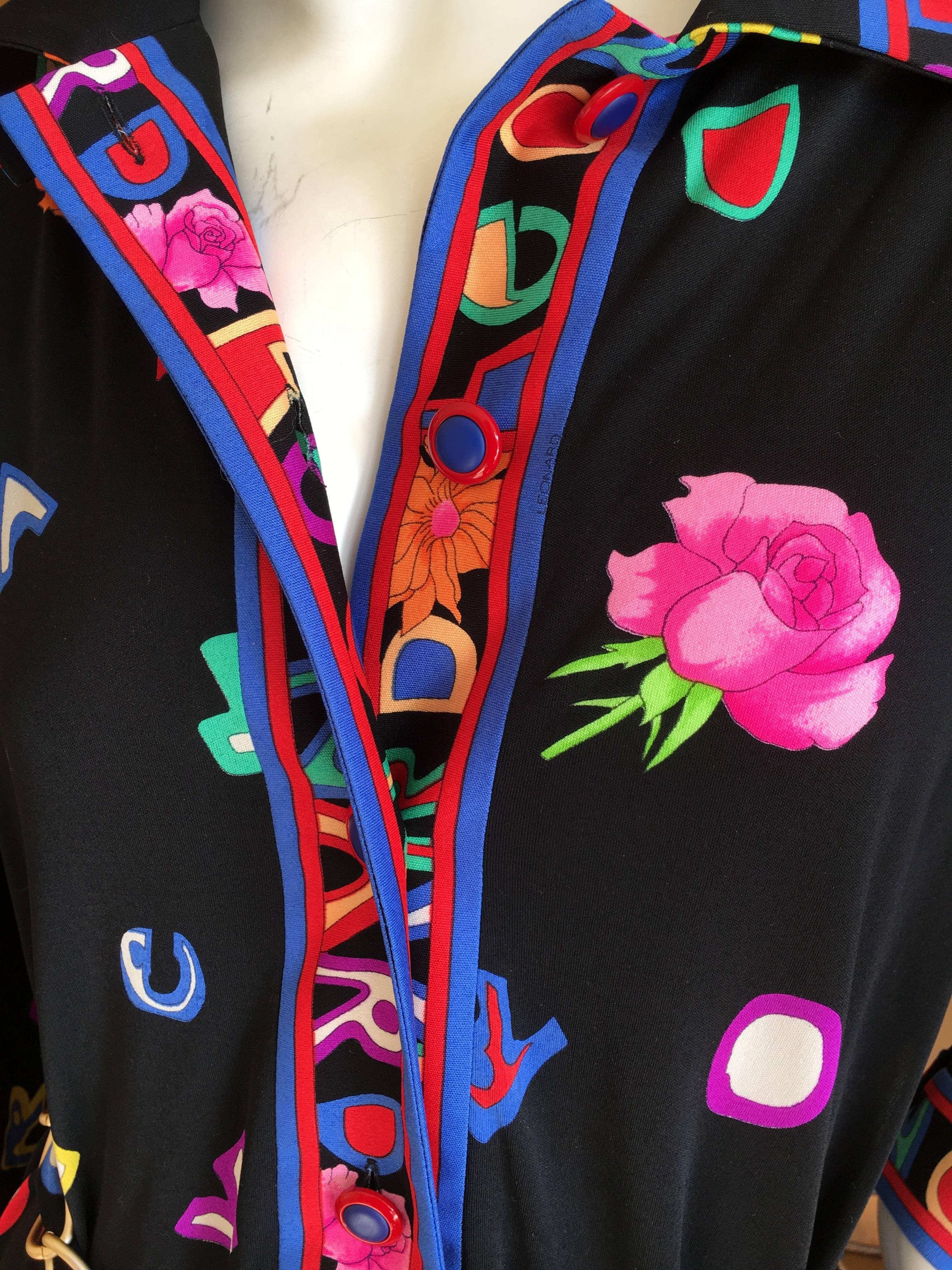 Women's Leonard Vintage Silk Jersey Dress with Chain Belt