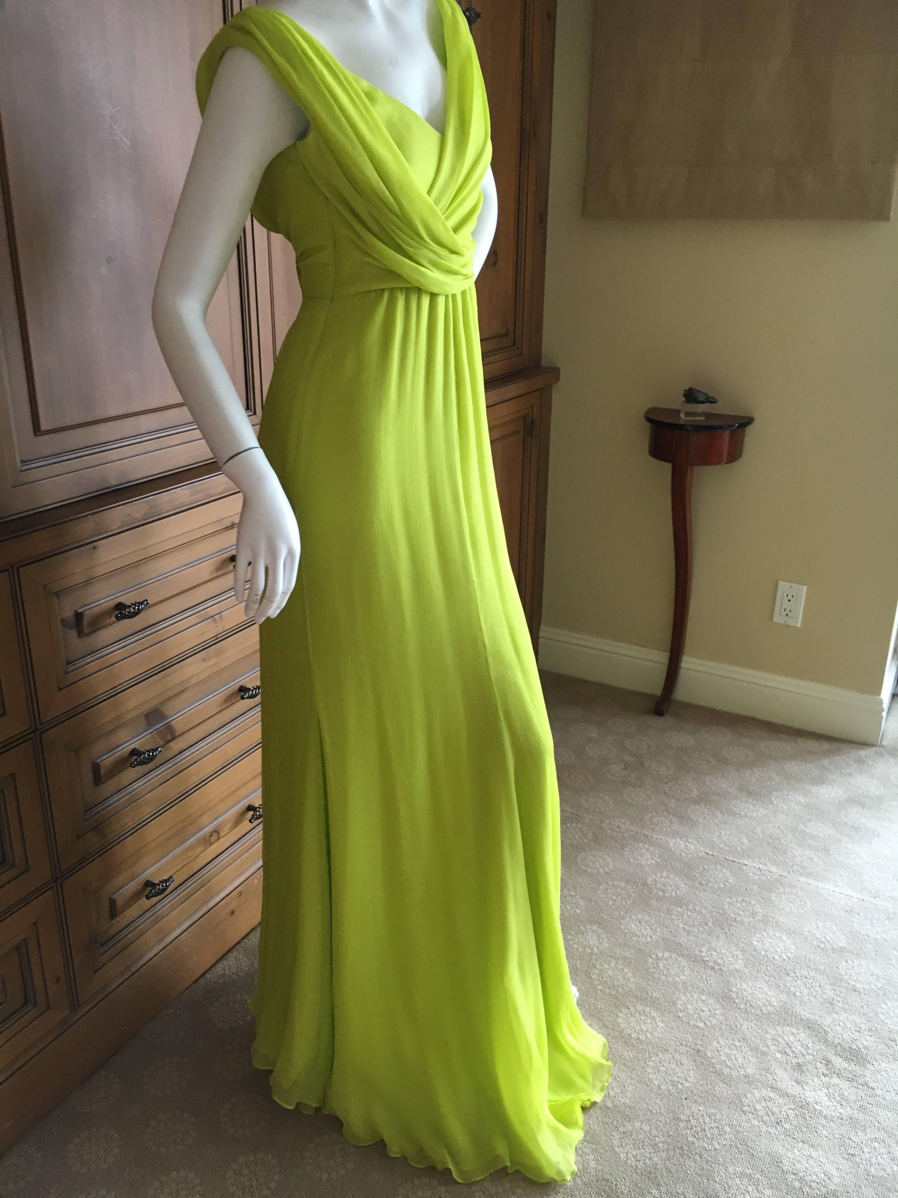 oscar de la renta green dress