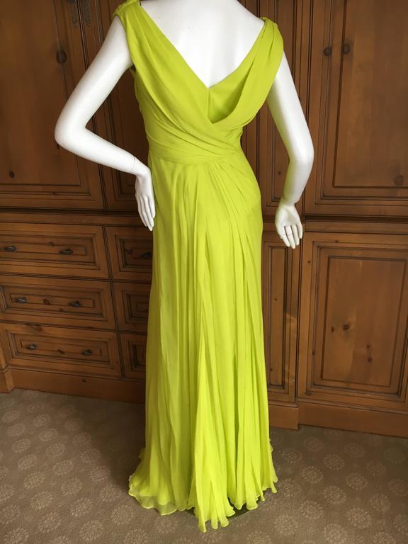 oscar de la renta green gown