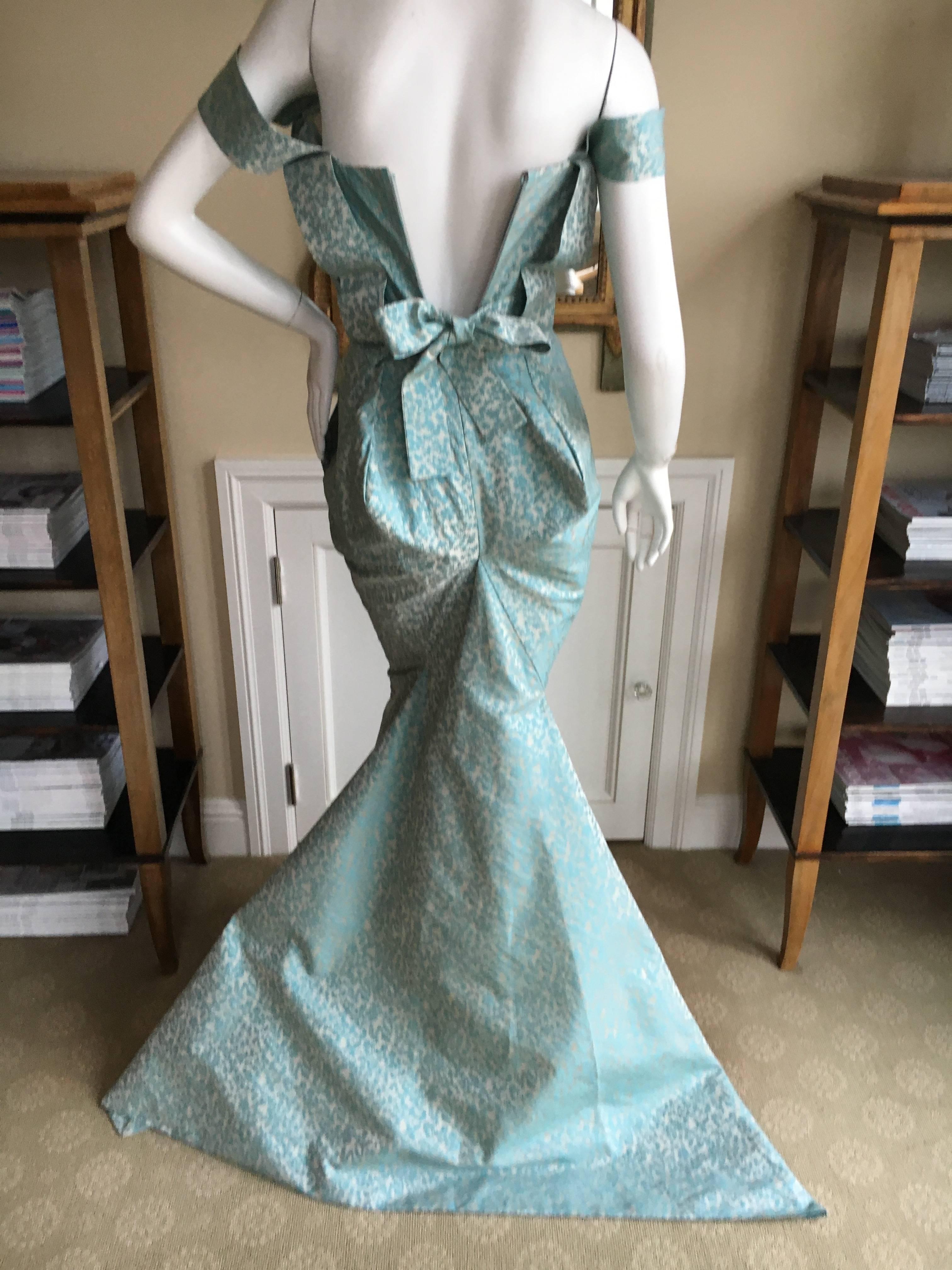 Vivienne Westwood Gold Label Fishtail Mermaid Gown.
Created for Rita Ora to wear to the 2012 British Fashion Award's, 
this was worn once to the red carpet event, in as new condition.
There is an inner Westwood corset that zips in the back, and a