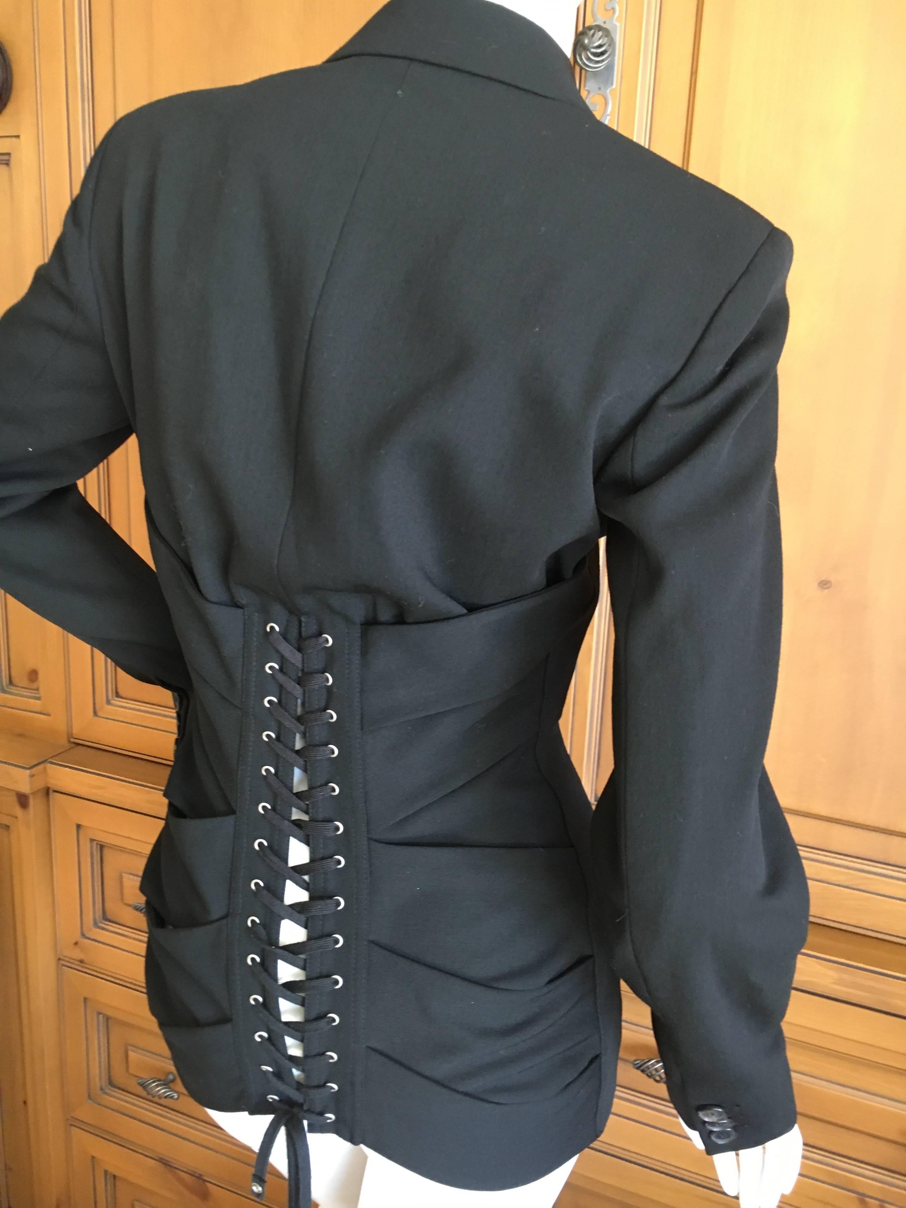 black corset jacket
