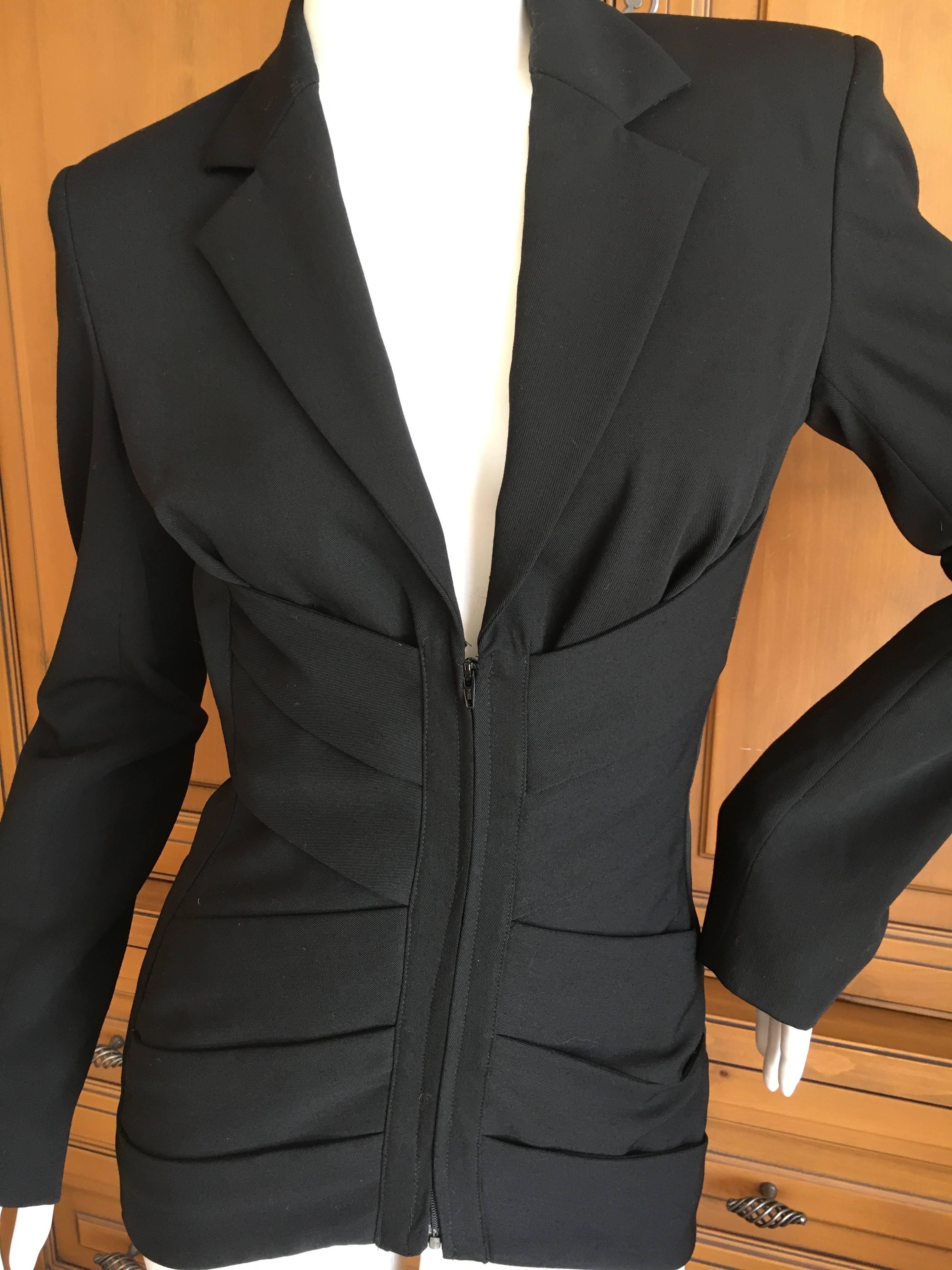 Jean Paul Gaultier Black Corset Backed Bandage Jacket 1