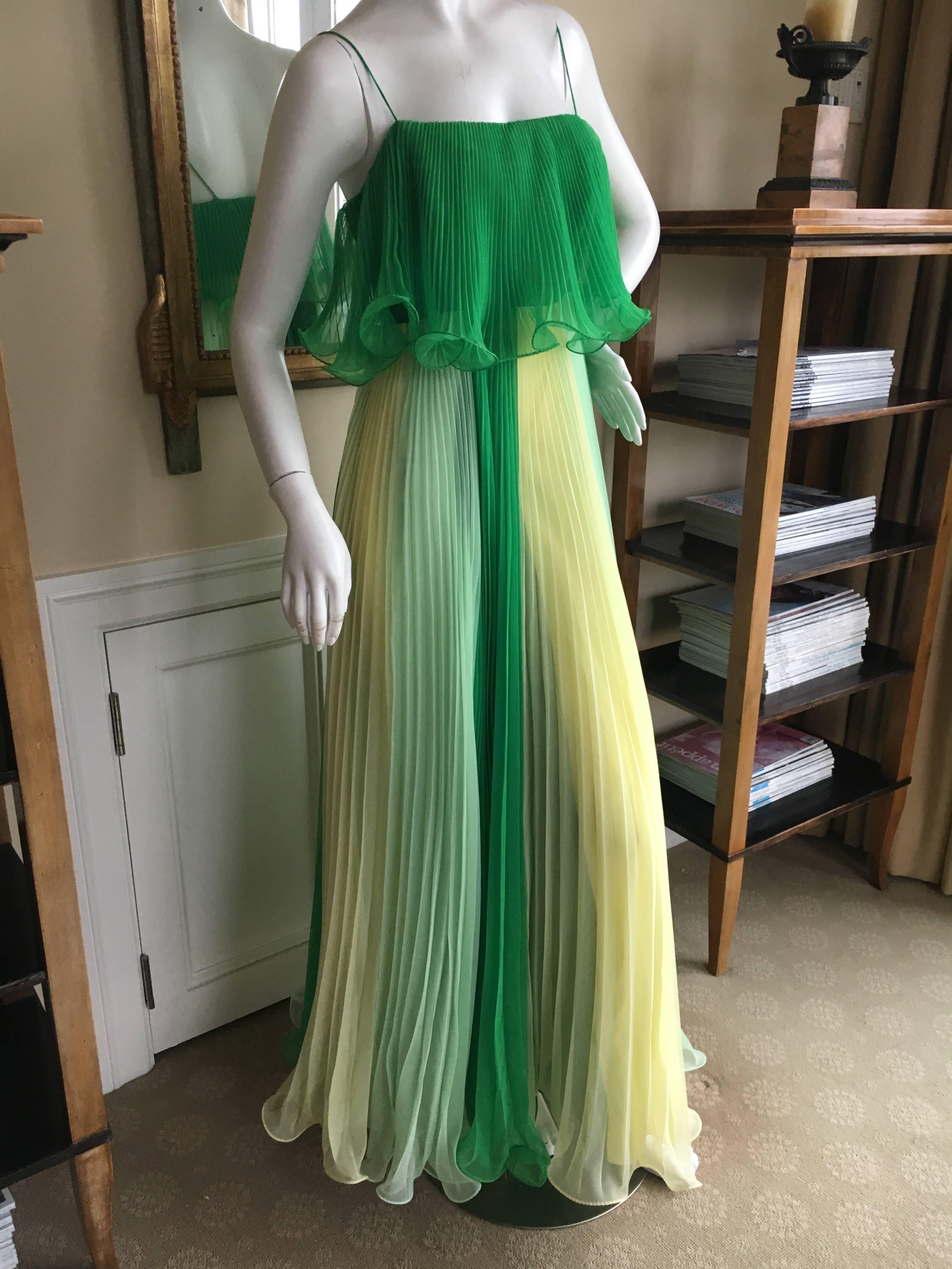 Women's Miss Elliette California 1960's Sheer Pleated Dress with Bell Sleeve Coat For Sale