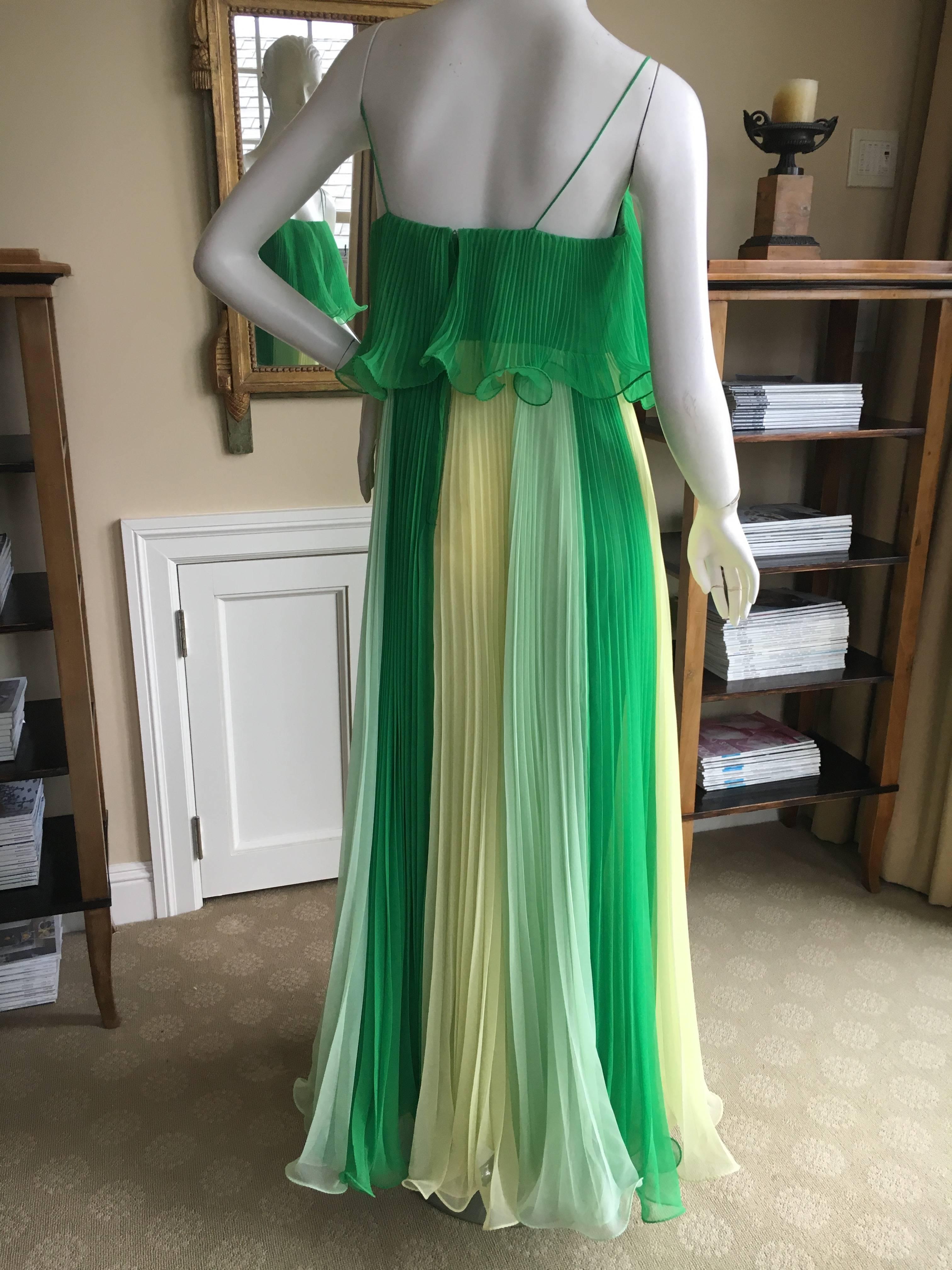 Miss Elliette California 1960's Sheer Pleated Dress with Bell Sleeve Coat In Excellent Condition For Sale In Cloverdale, CA