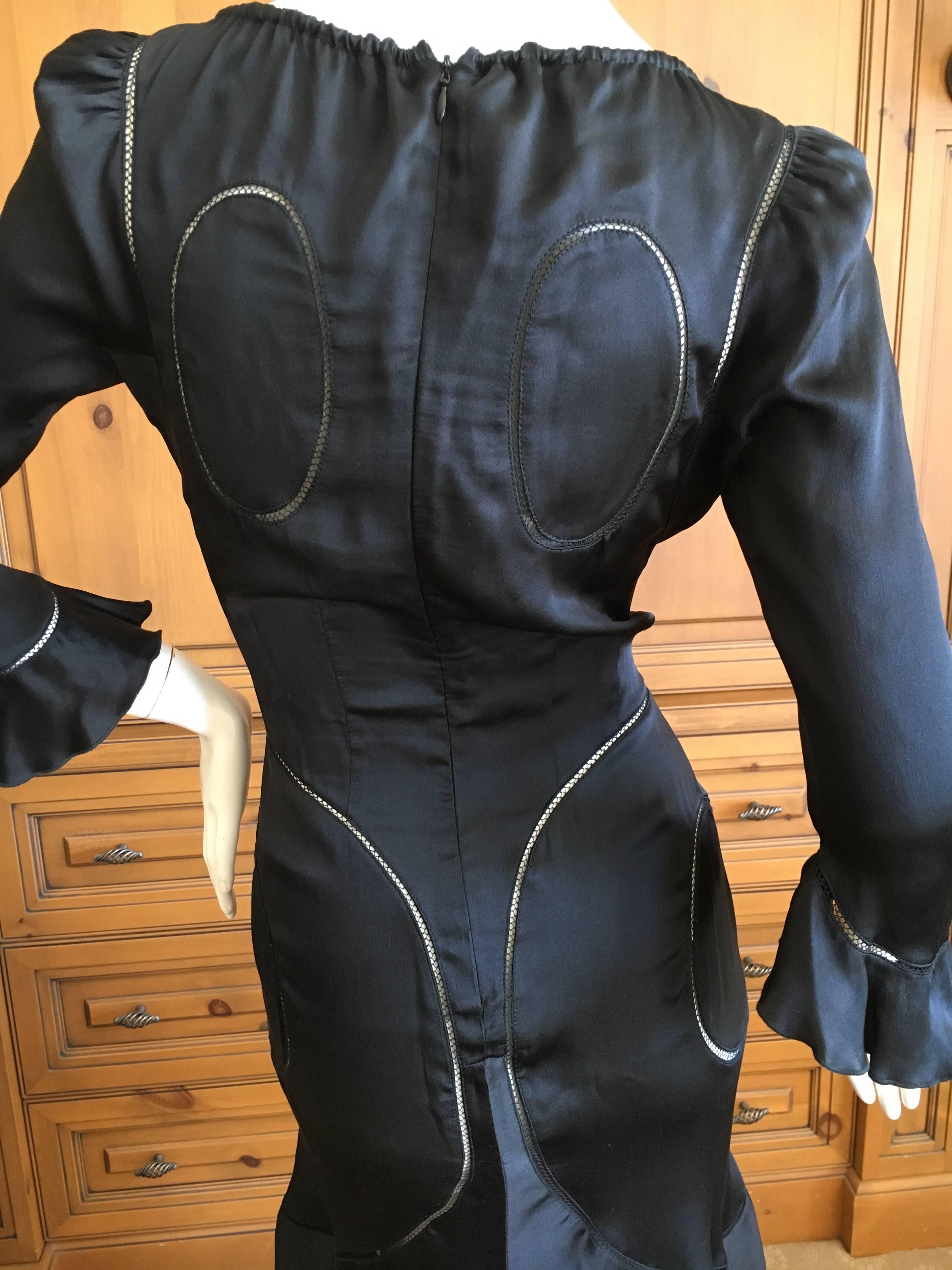 Alexander McQueen Fall 2002 Supercalifrgilistic Collection Little Black Dress For Sale 2