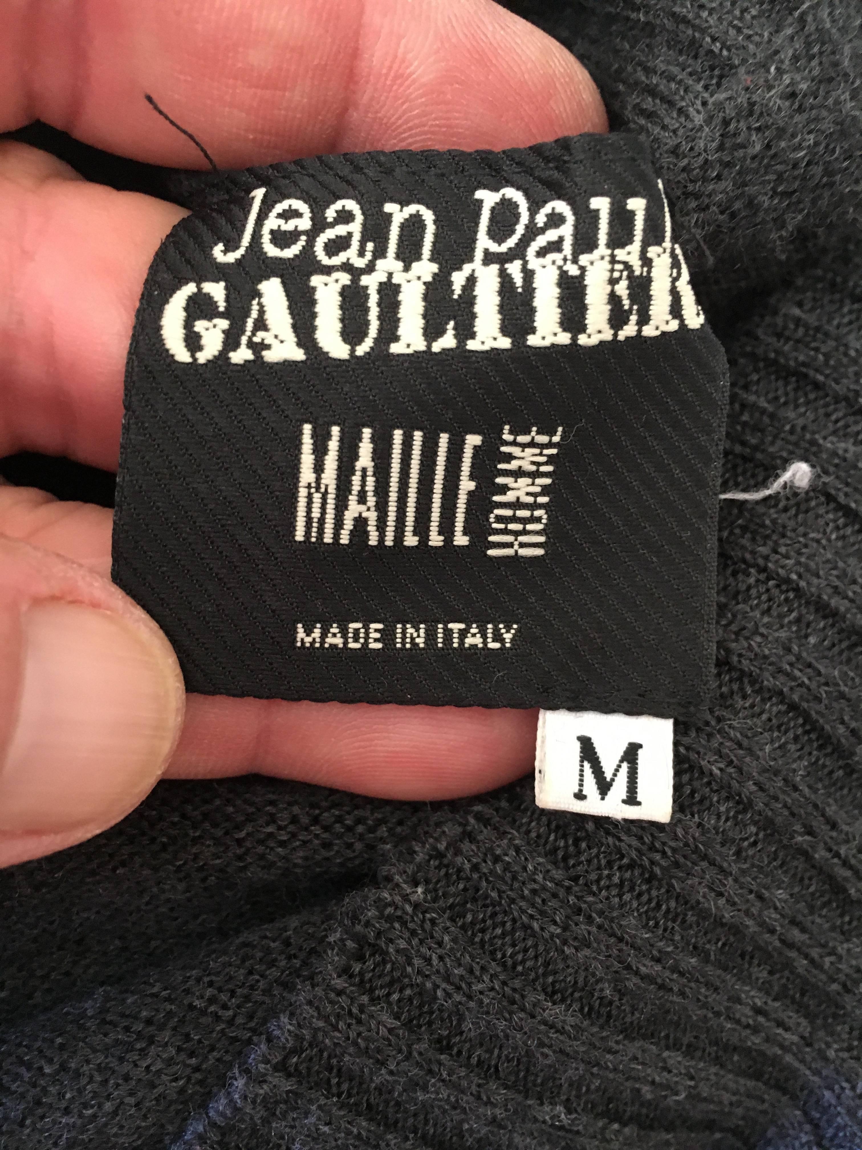Men's Jean Paul Gaultier Homme Argyle Sweater For Sale