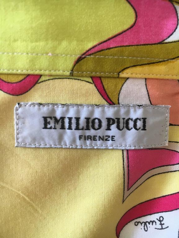 Emilio Pucci Rare Men's Cotton Shirt XL at 1stDibs | mens pucci shirt ...