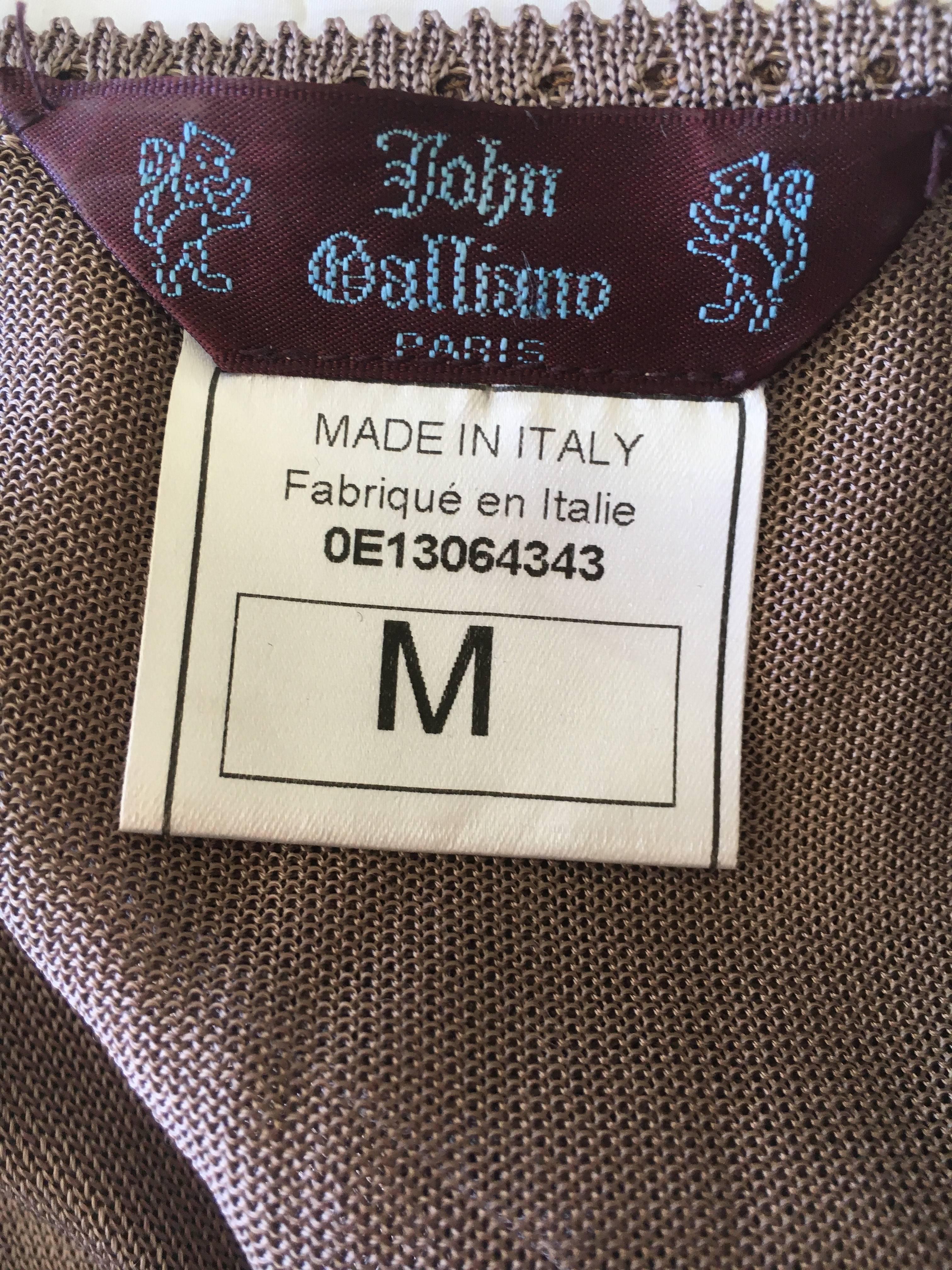 John Galliano f990's Gray Diamond Pattern Knit Dress with Matching Cardigan For Sale 2