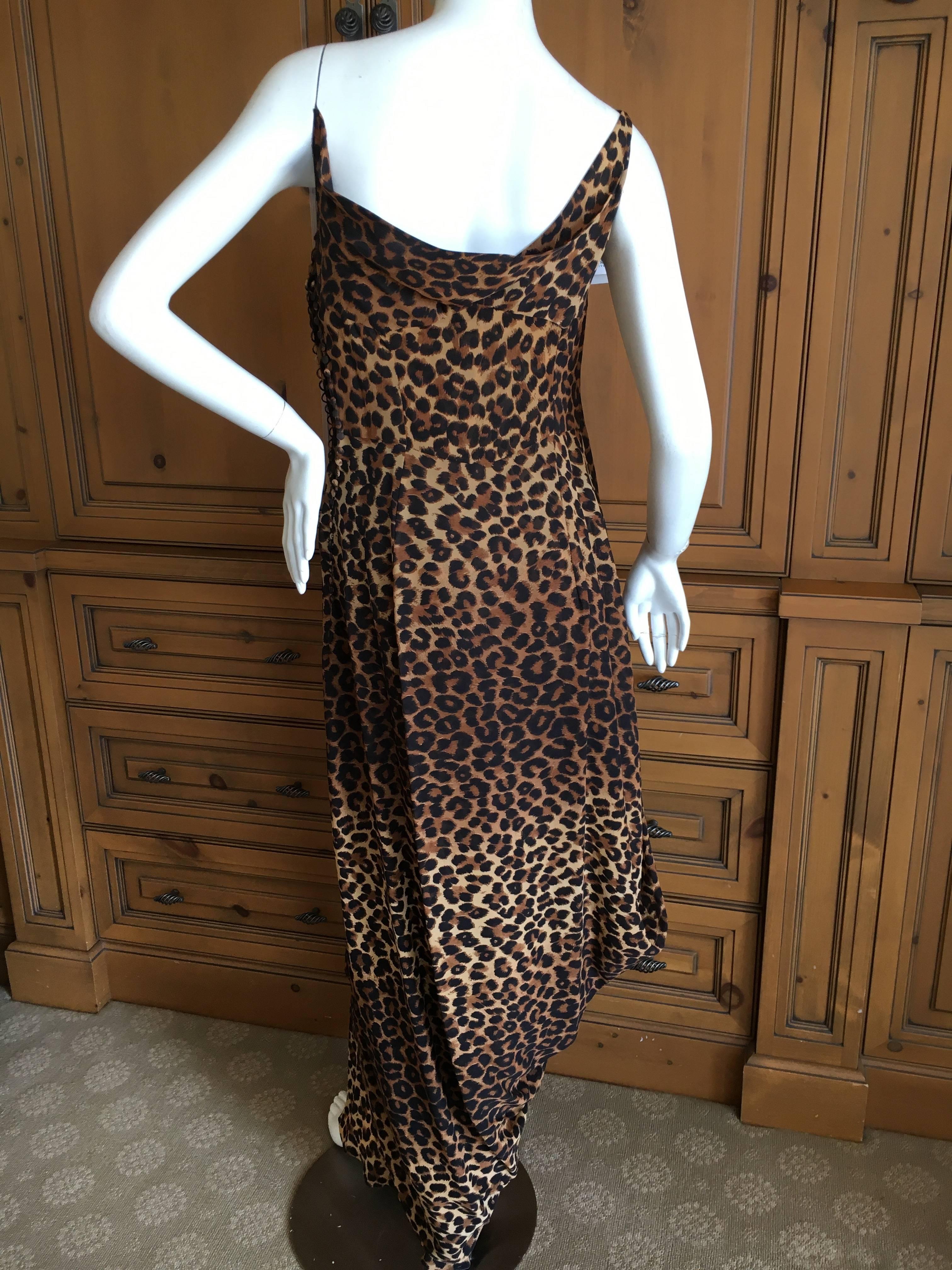John Galliano Bergdorf Goodman 1989 Leopard Dress For Sale 3