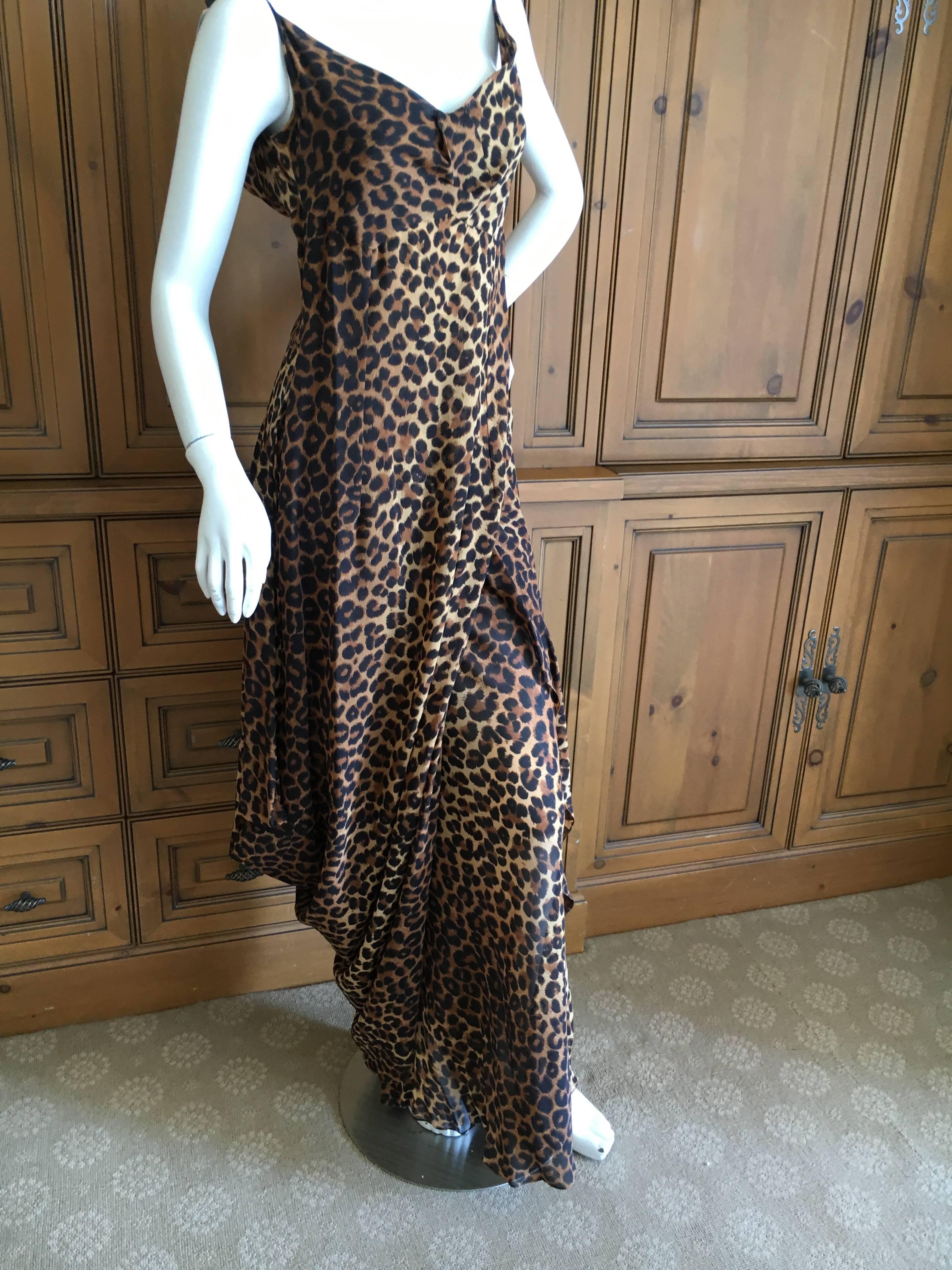 John Galliano Bergdorf Goodman 1989 Leopard Dress For Sale 1