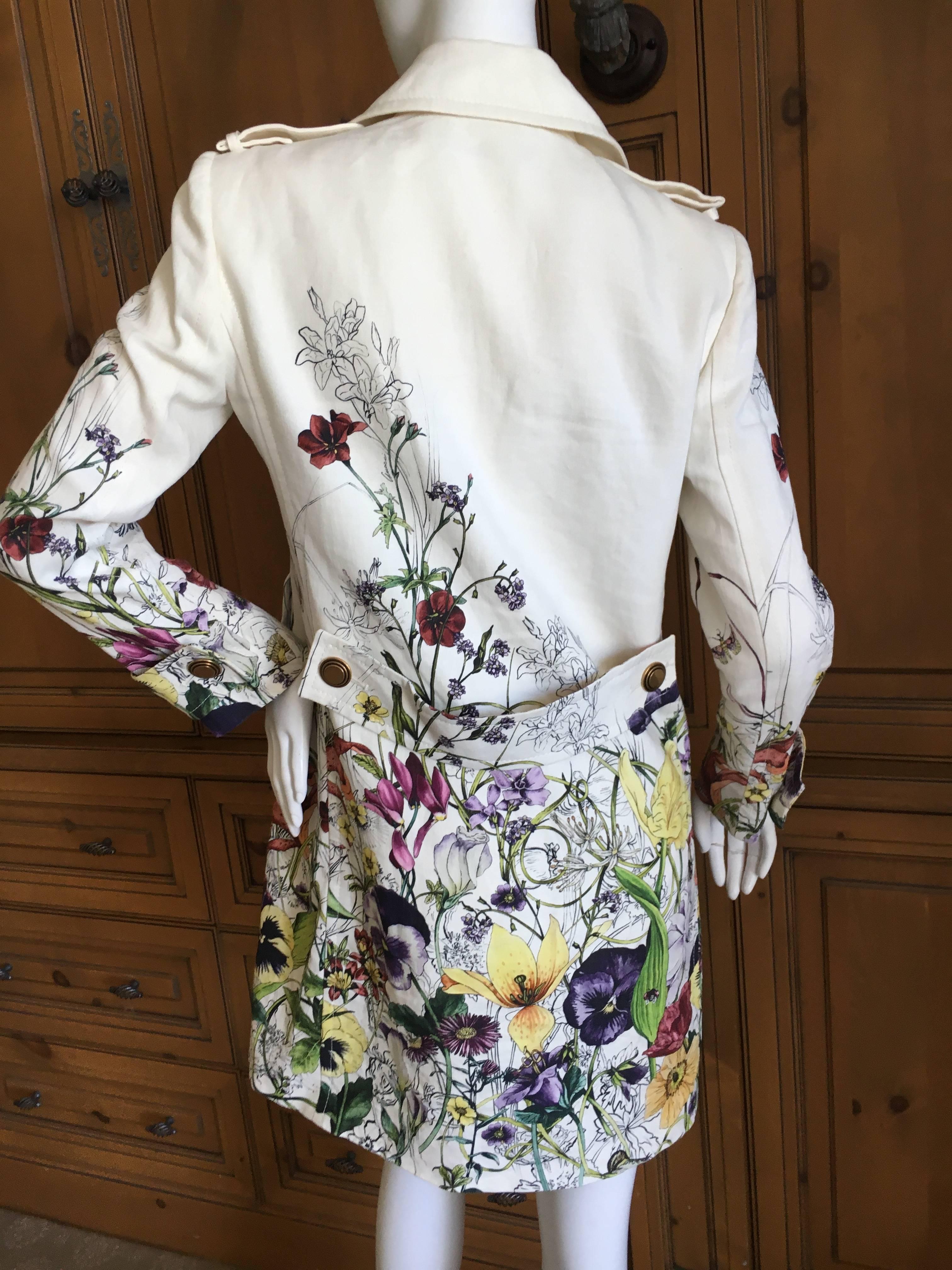 gucci floral coat