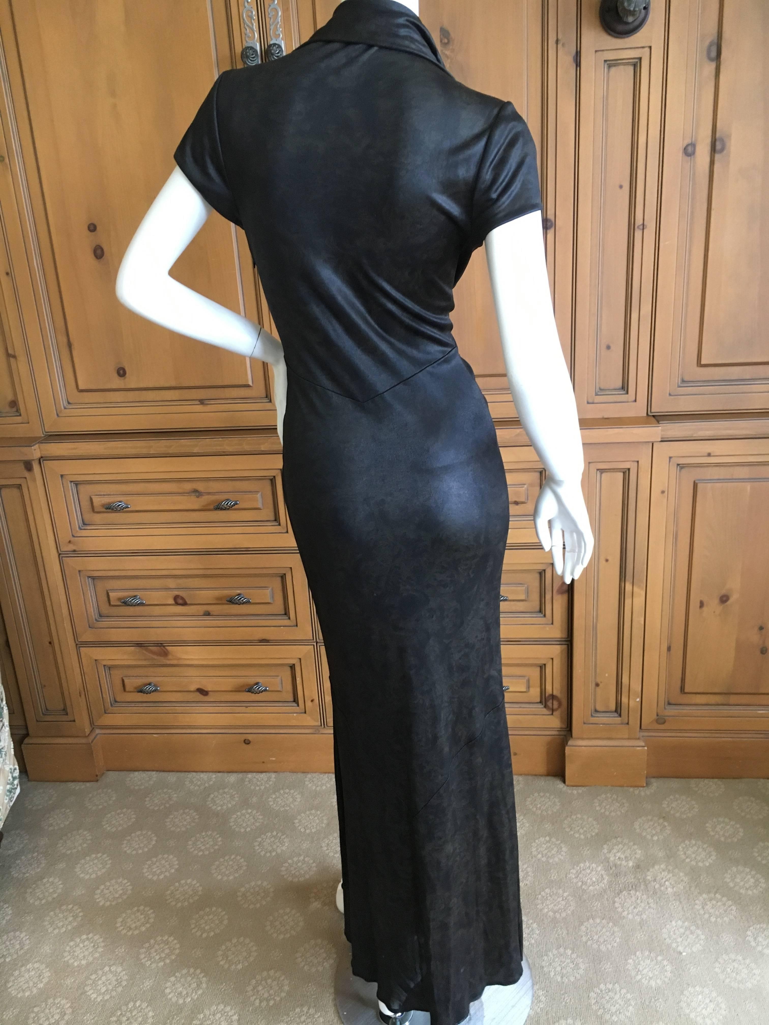 John Galliano Vintage 1990's Low Cut Knot Dress For Sale 3
