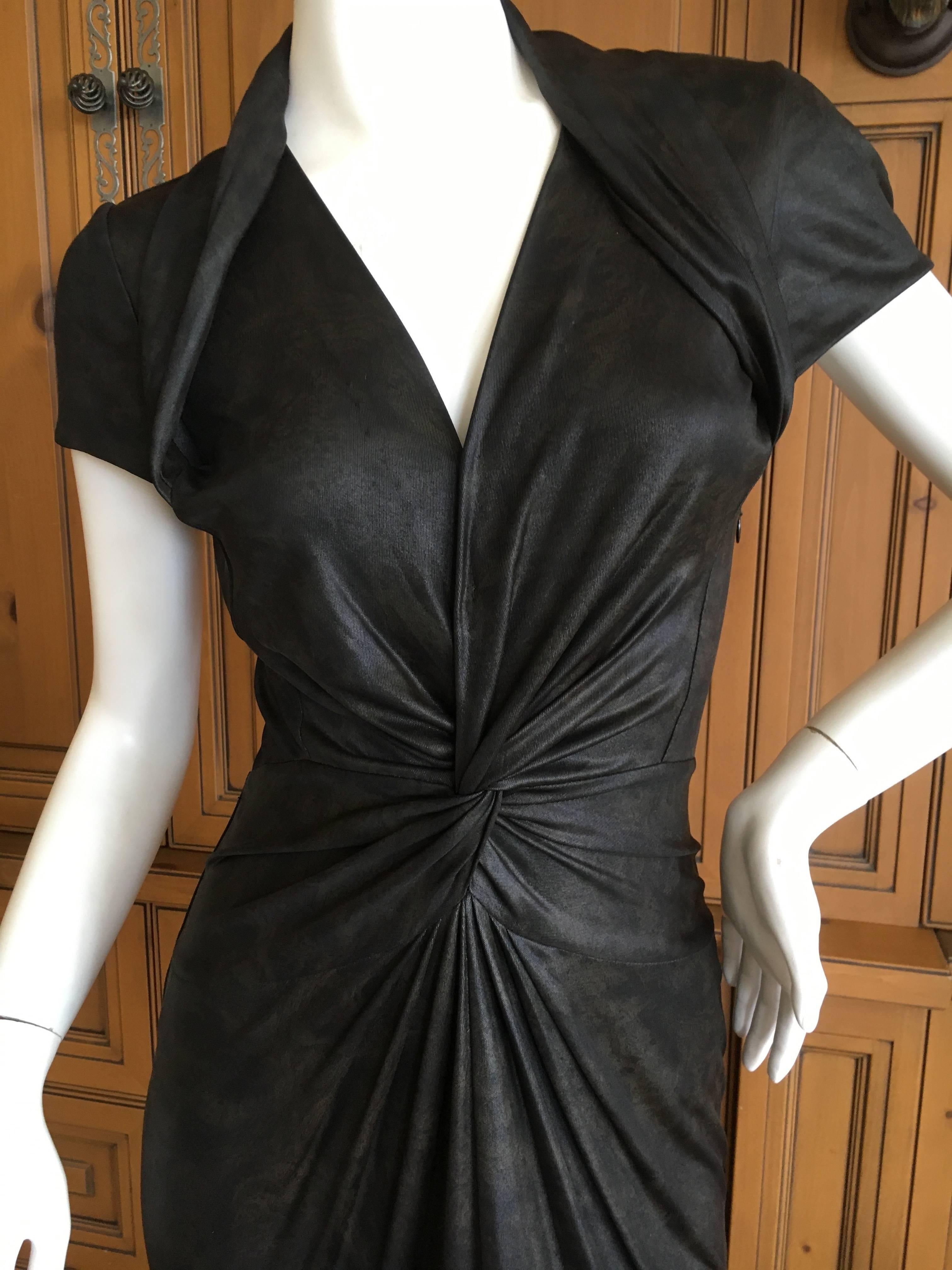 John Galliano Vintage 1990's Low Cut Knot Dress In Excellent Condition For Sale In Cloverdale, CA