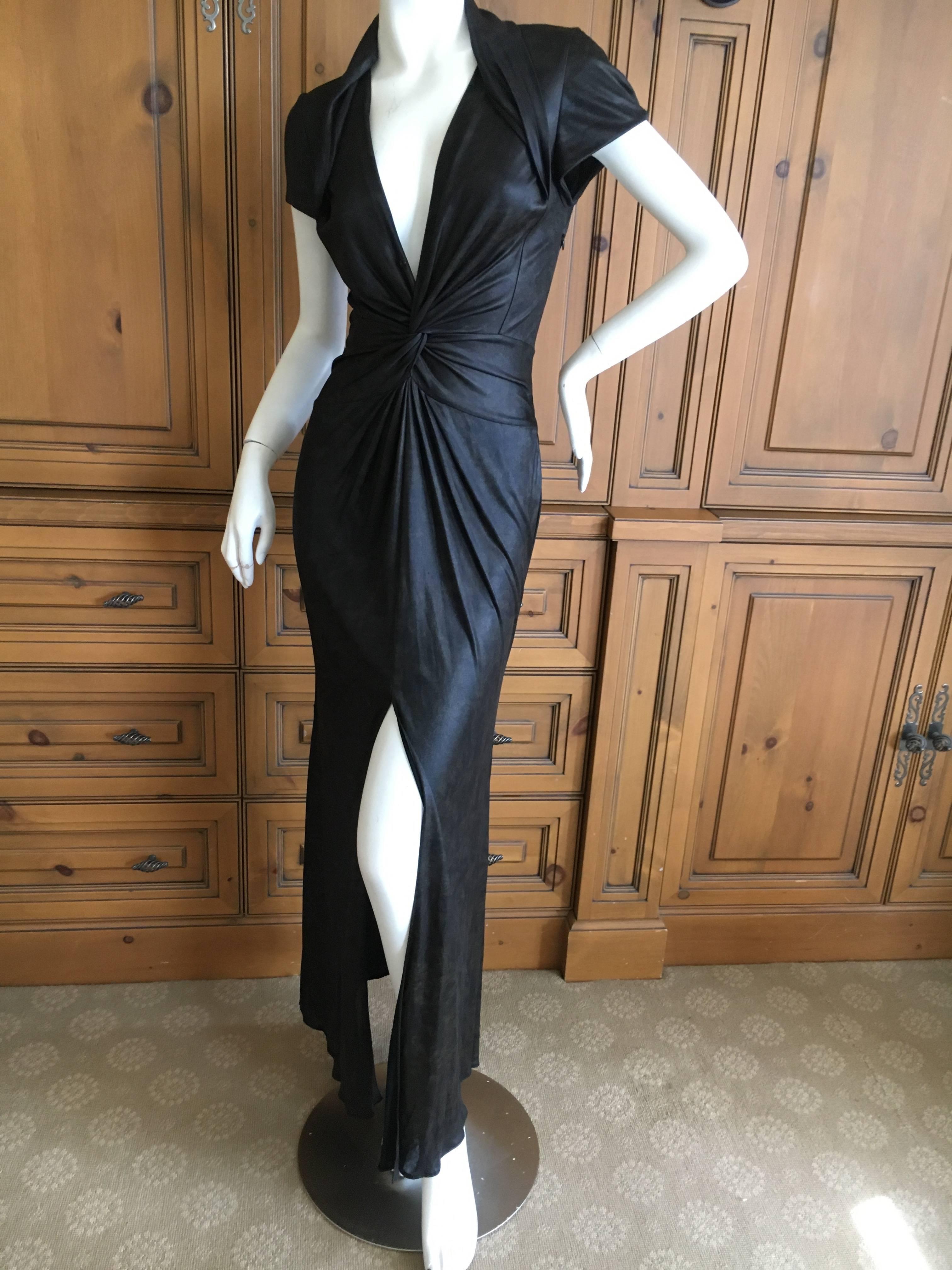 John Galliano Vintage 1990's Low Cut Knot Dress For Sale 5