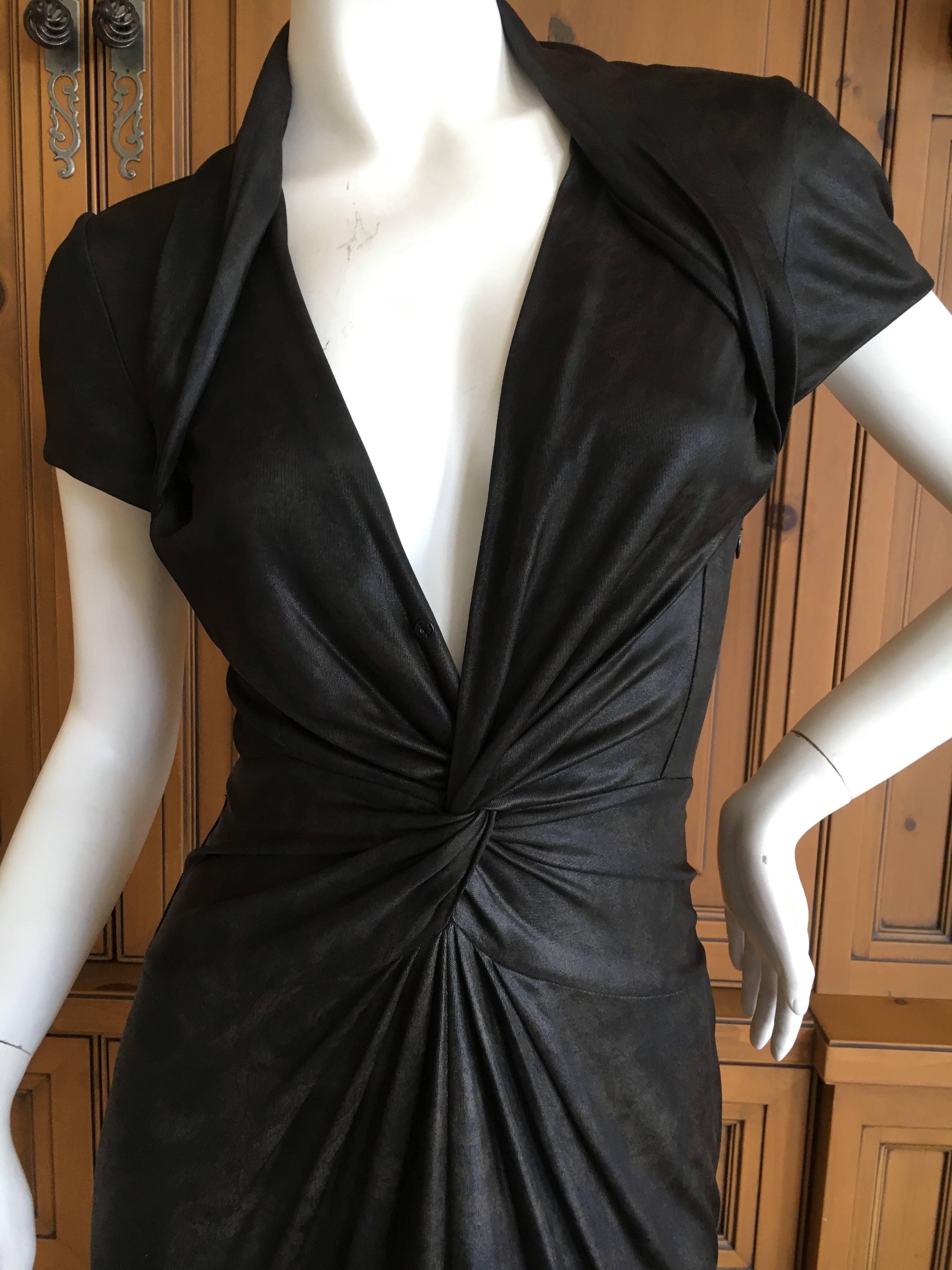 John Galliano Vintage 1990's Low Cut Knot Dress For Sale 1