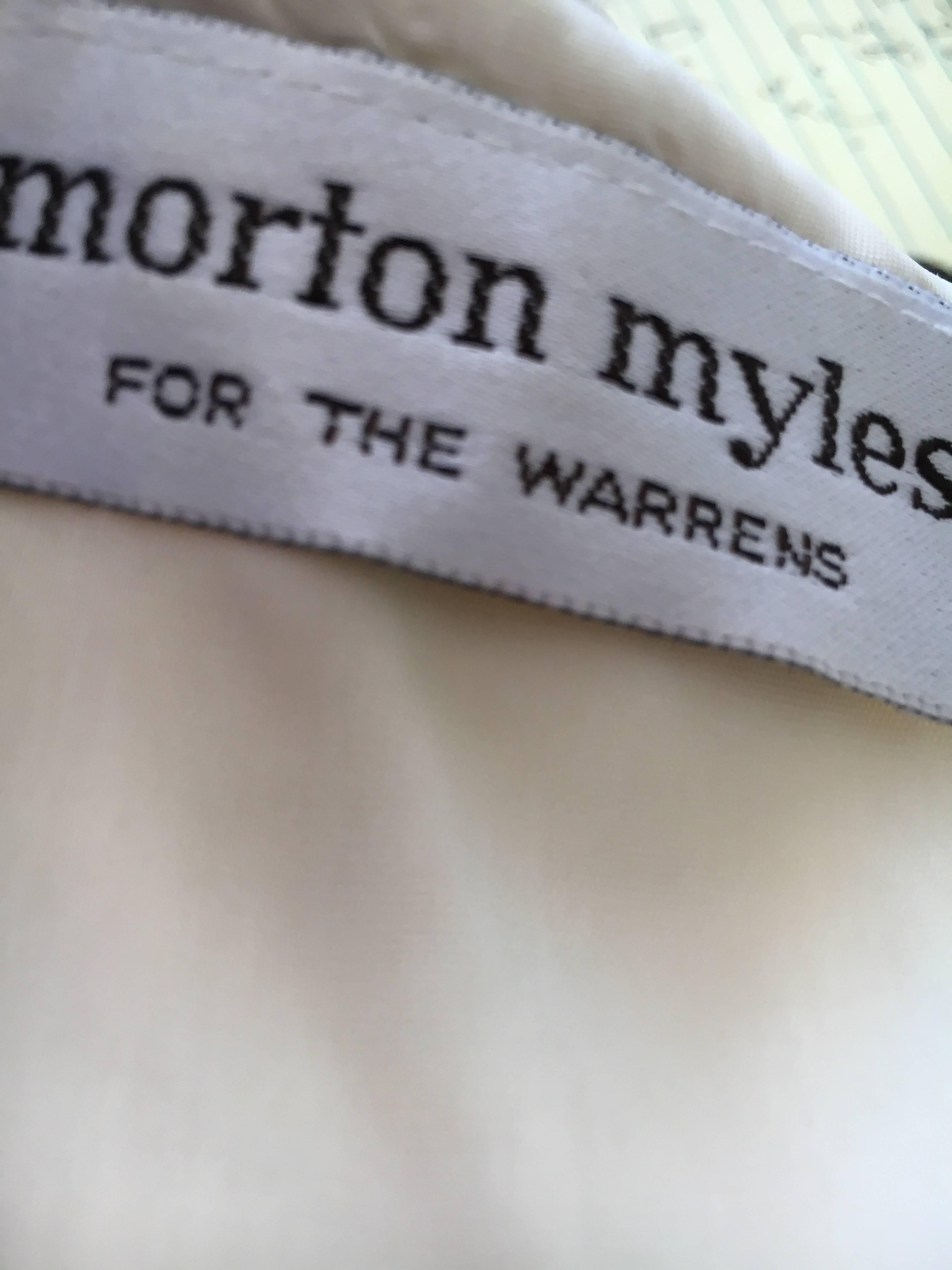 Cream Lace Cape Collar Dress from Morton Myles for the Warrens For Sale 2