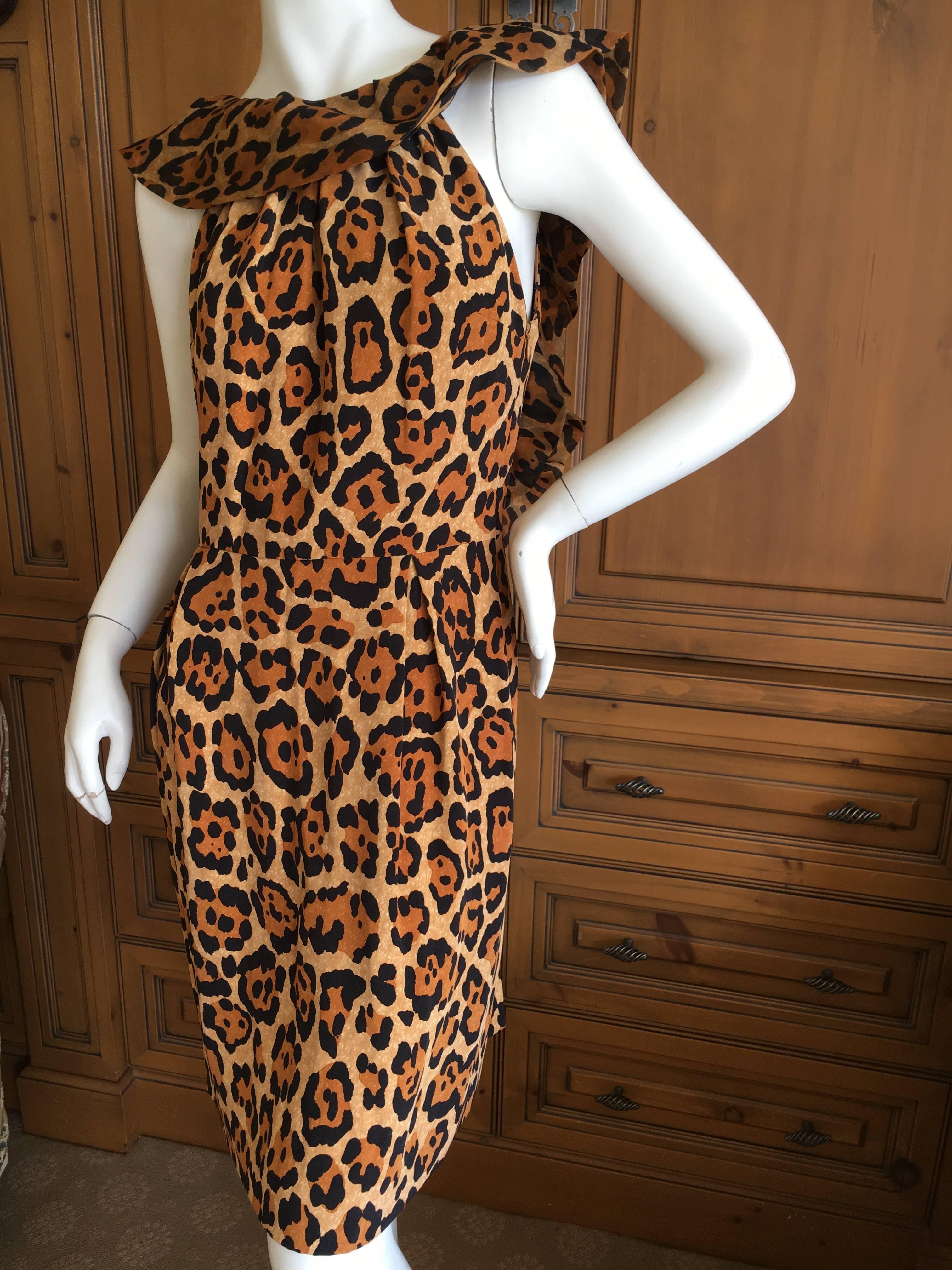 dior leopard dress