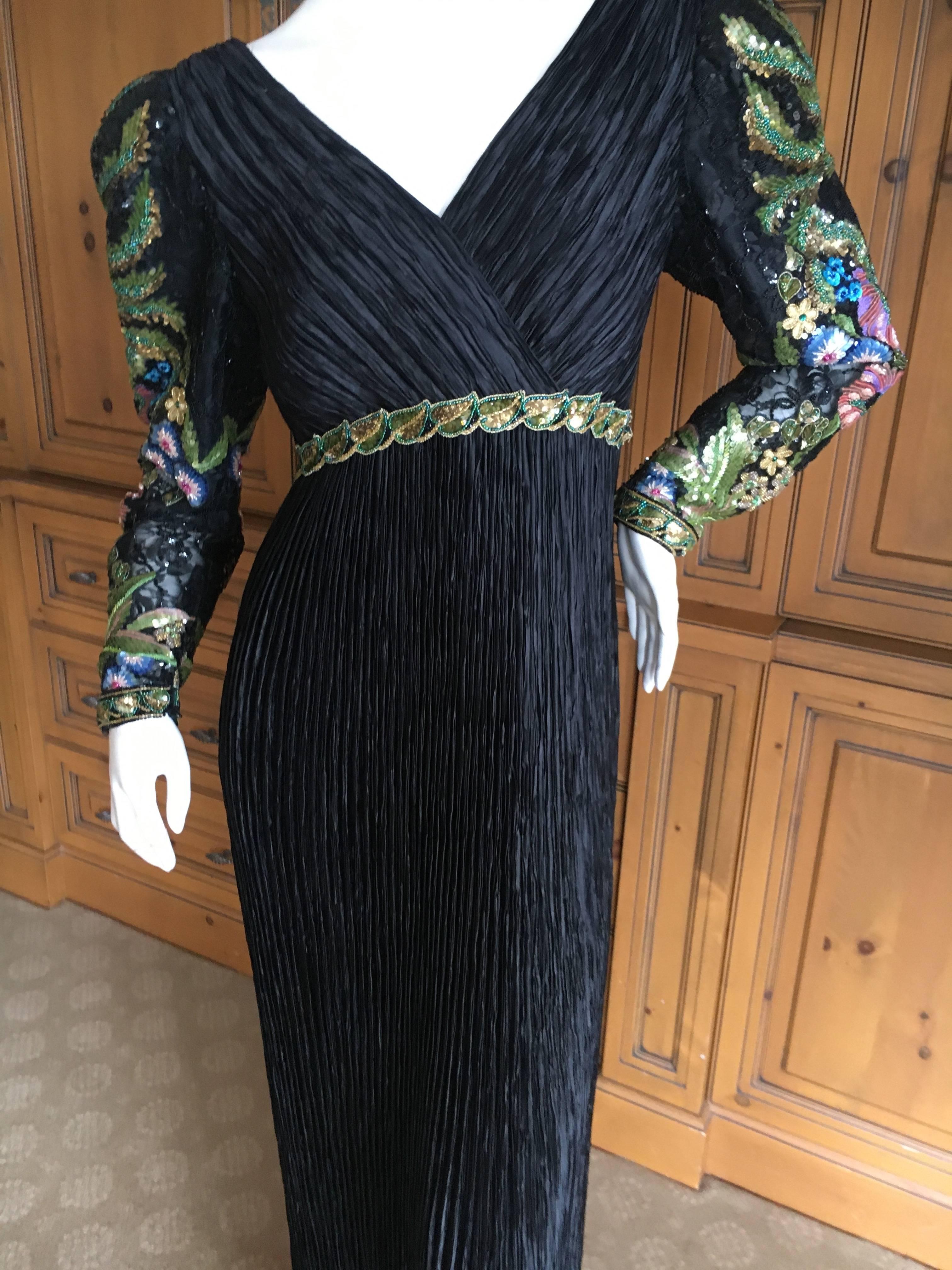 80s mary mcfadden for neiman marcus one shoulder pleated goddess gown