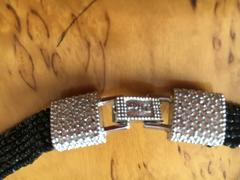 Christian Dior by John Galliano Outstanding Glass Jet Bead Fringed Bib Necklace
