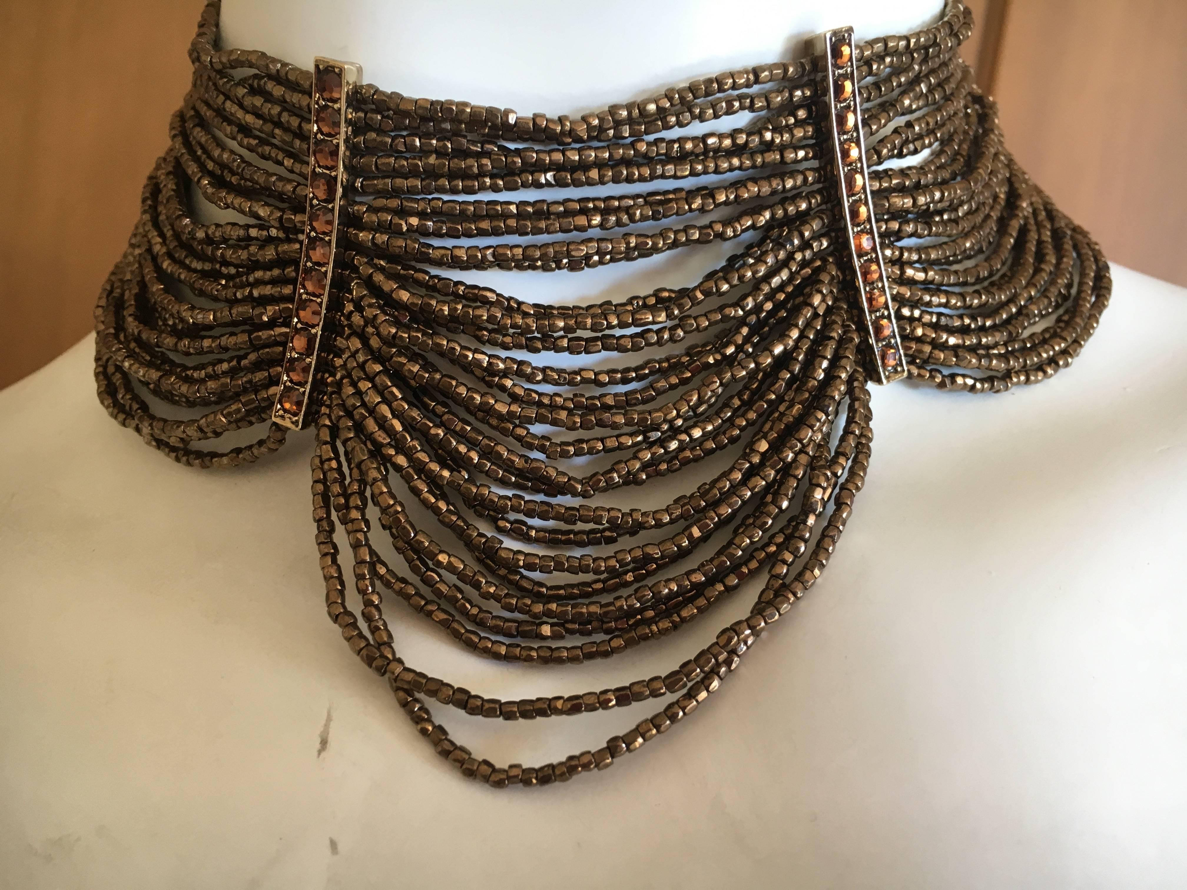  Christian Dior by John Galliano Multi Strand Bronze 