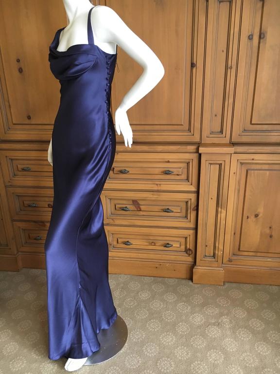 John Galliano Gorgeous Purple Bias Cut Evening Dress