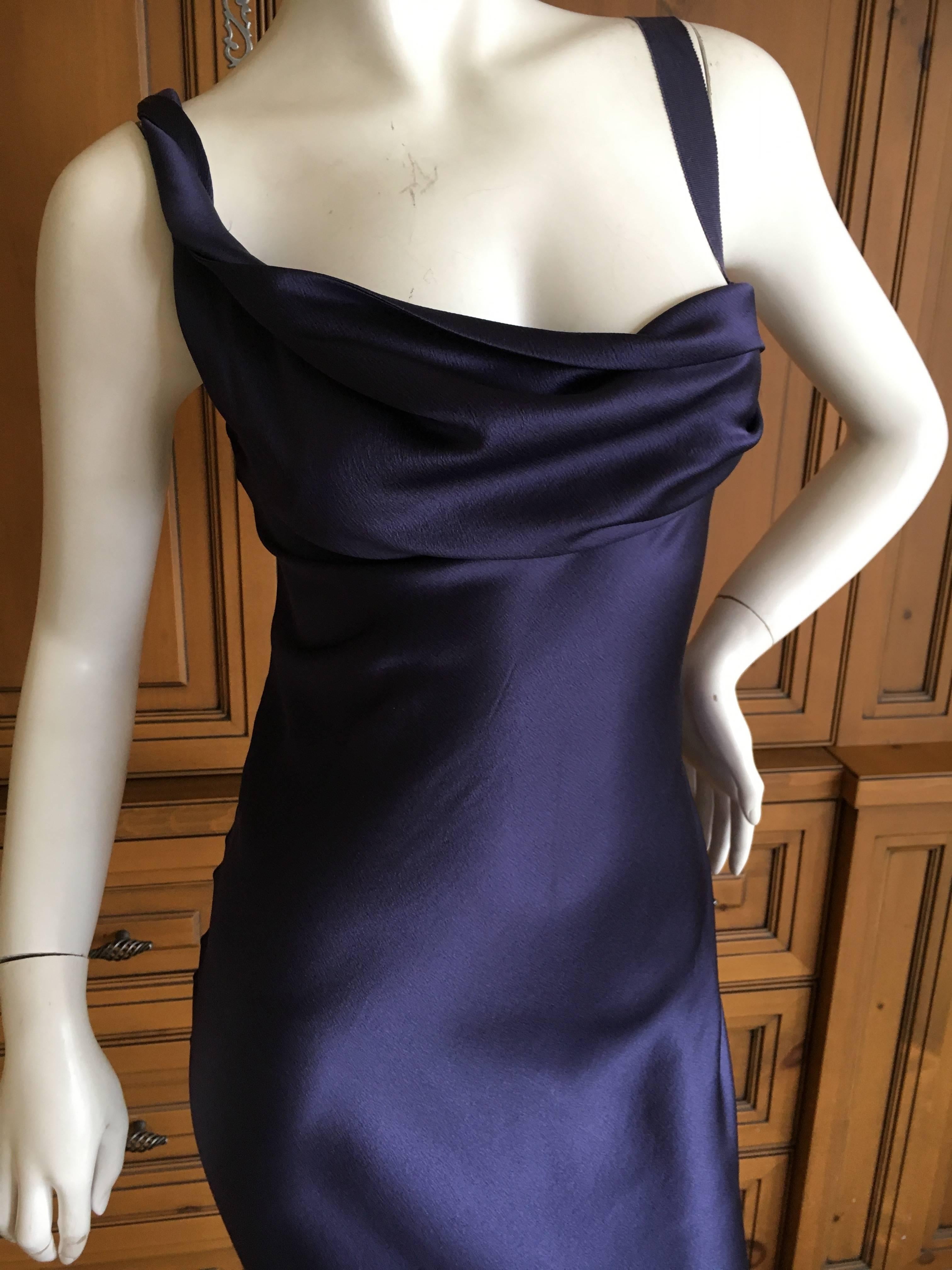 John Galliano Gorgeous Purple Bias Cut Evening Dress In Excellent Condition In Cloverdale, CA
