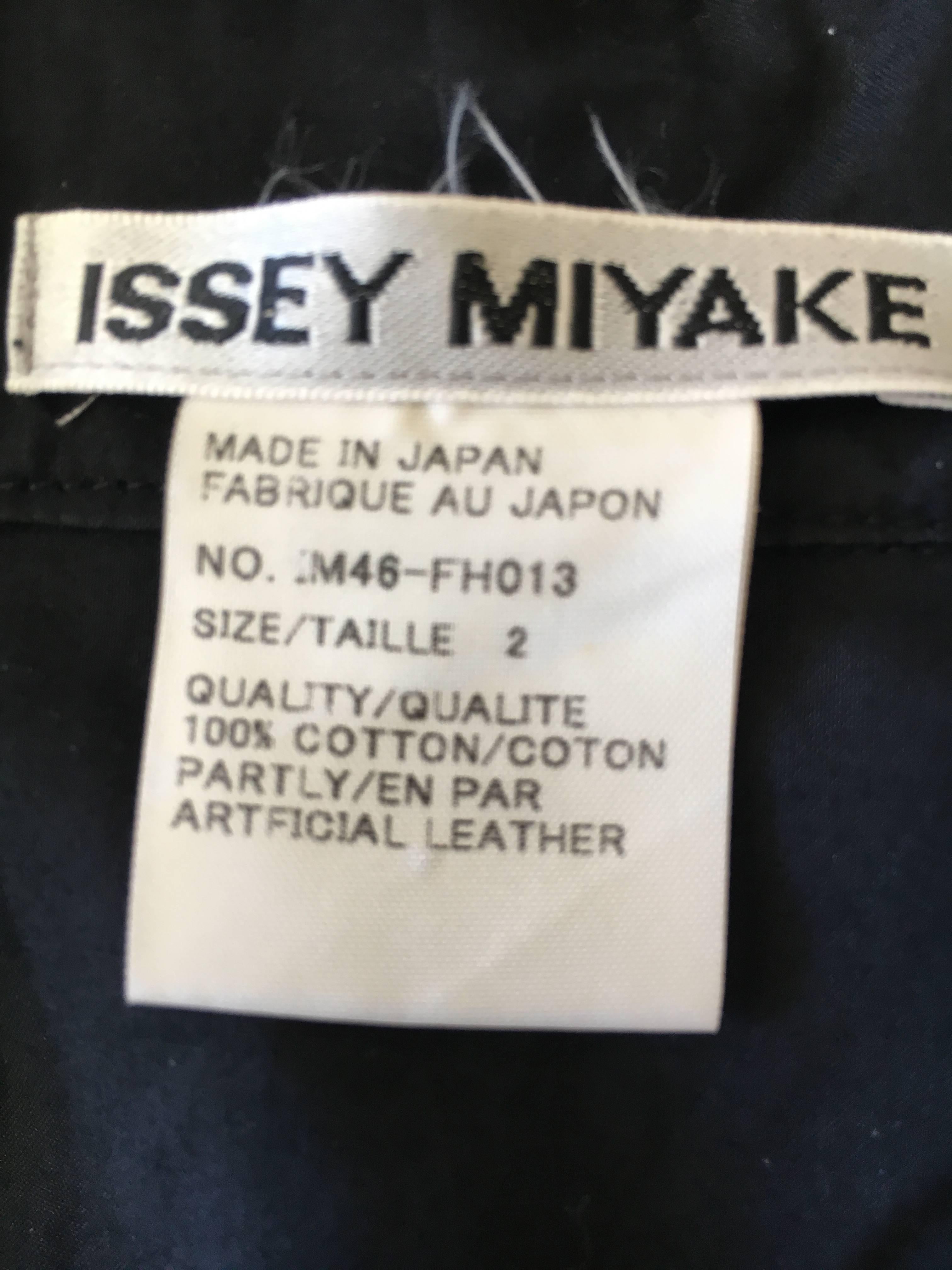 Issey Miyake Vintage Black Sleeveless Cotton Dress 4