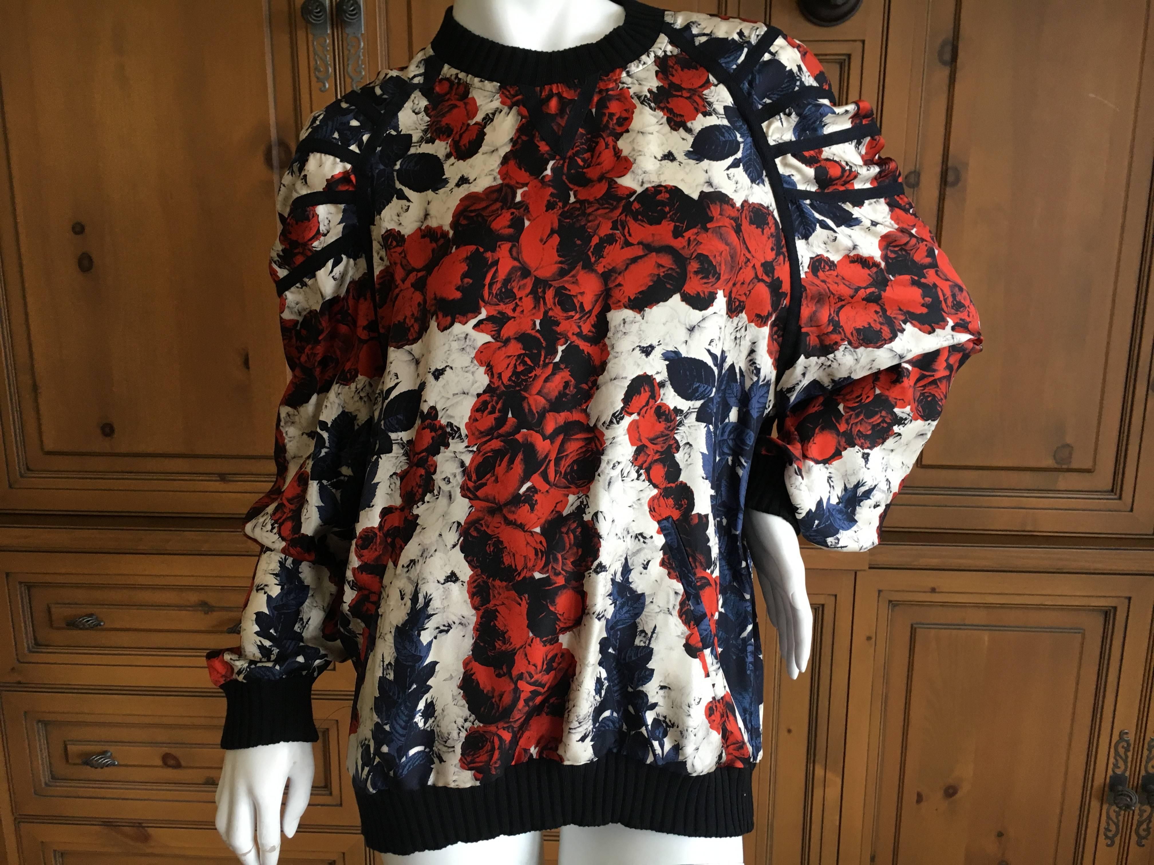 Jean Paul Gaultier 2014 Punk Union Jack Silk Ribbed Top 