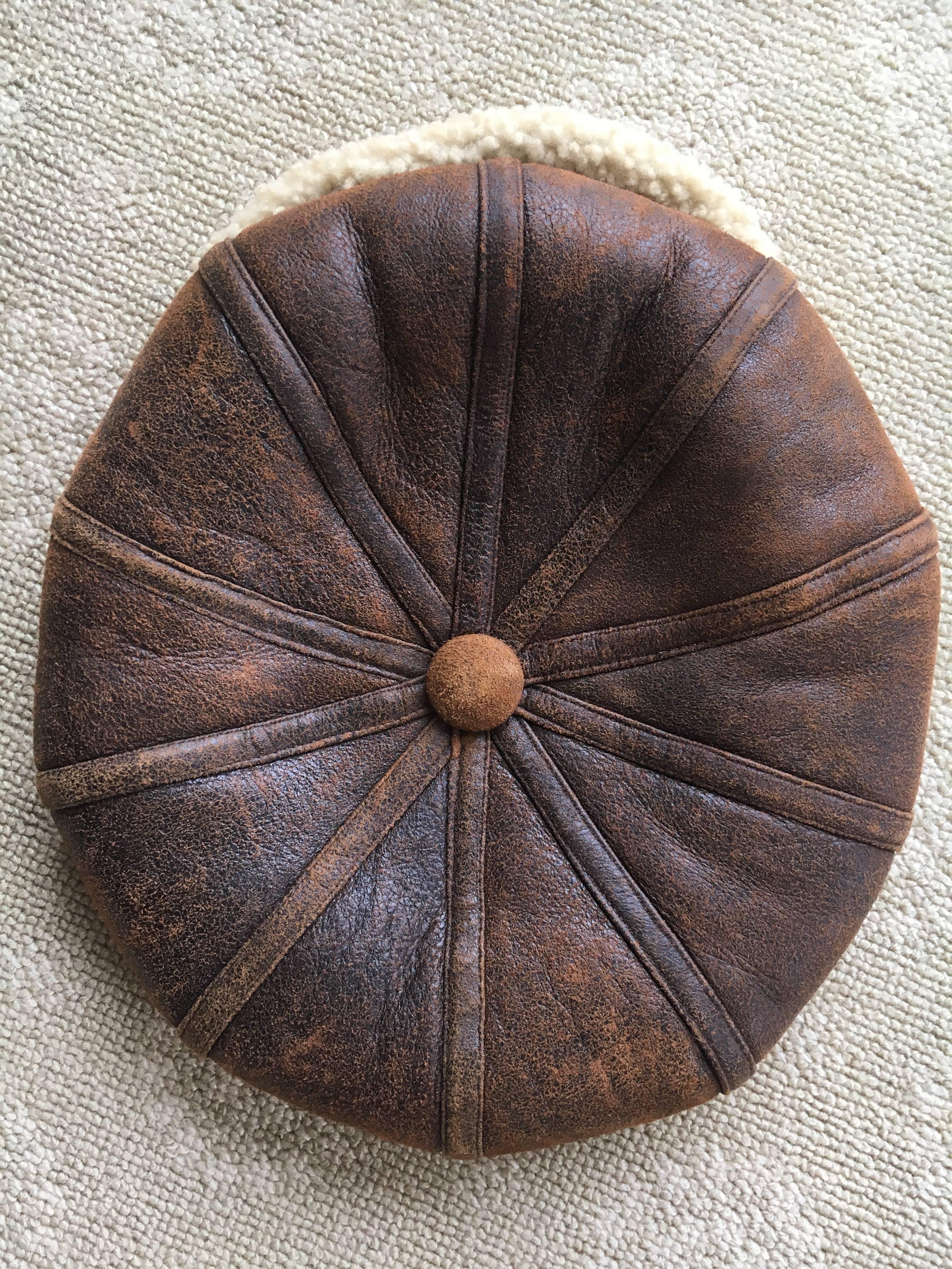 Christian Dior by John Galliano Shearling Newsboy Cap at 1stDibs