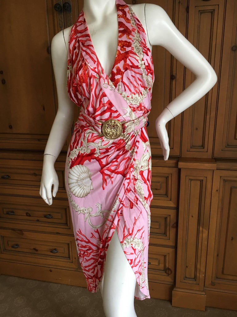 slim fit dress slacks Coral A-line Short Dress w/ Belt – Perfect Wear main image 0