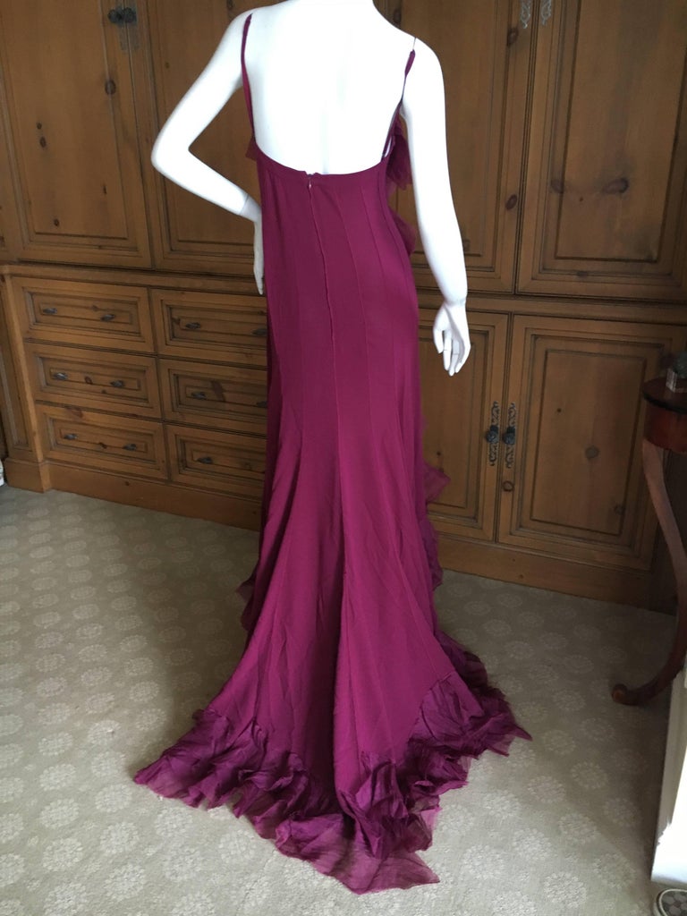 Robe Ajustée Nina Ricci En Rose Fuschia - Taille 4 - Occasion En Très Bon état