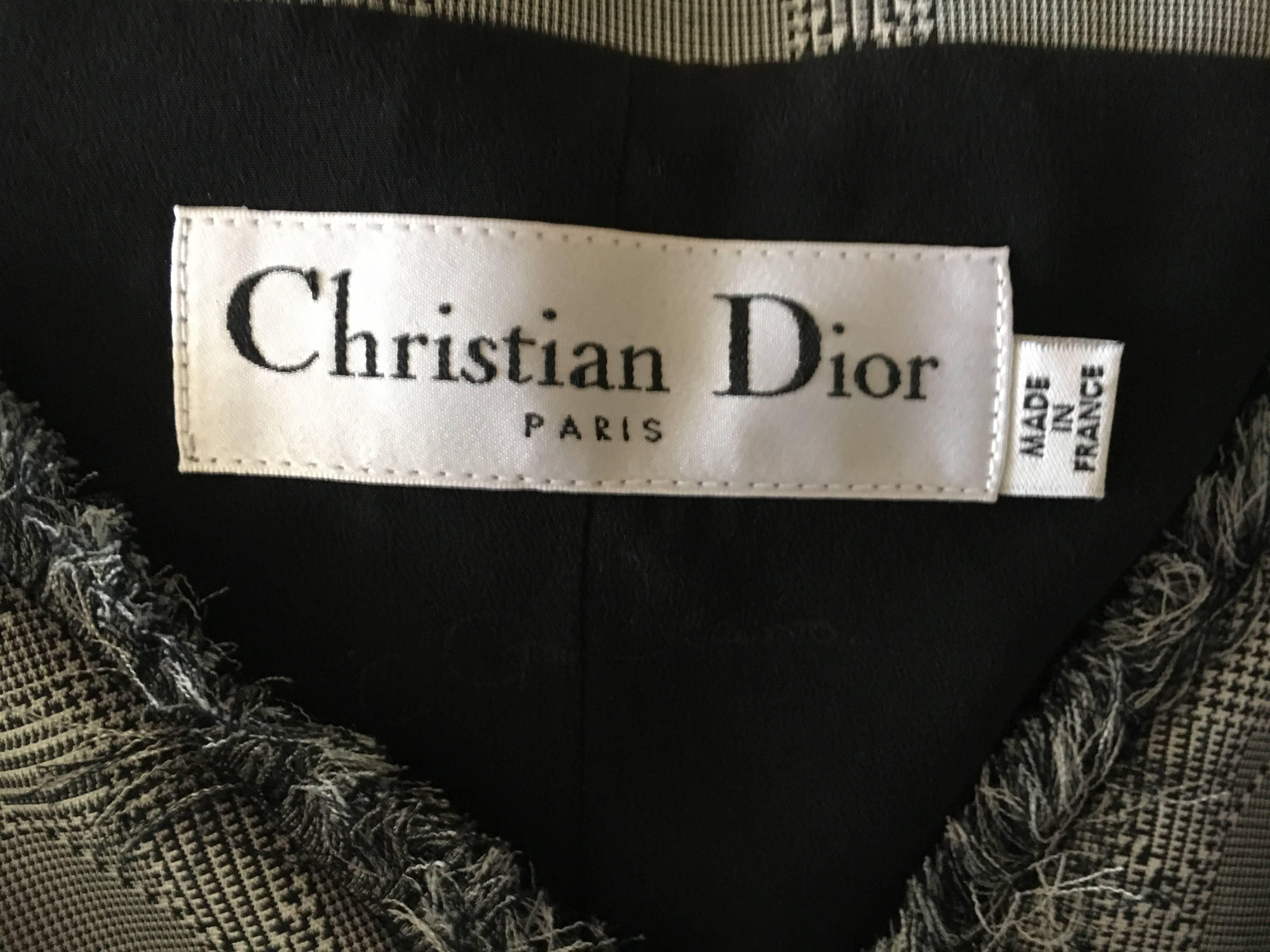 John Galliano 2011 Christian Dior Silk & Wool Off the Shoulder Sleeveless Jacket In Excellent Condition For Sale In Cloverdale, CA