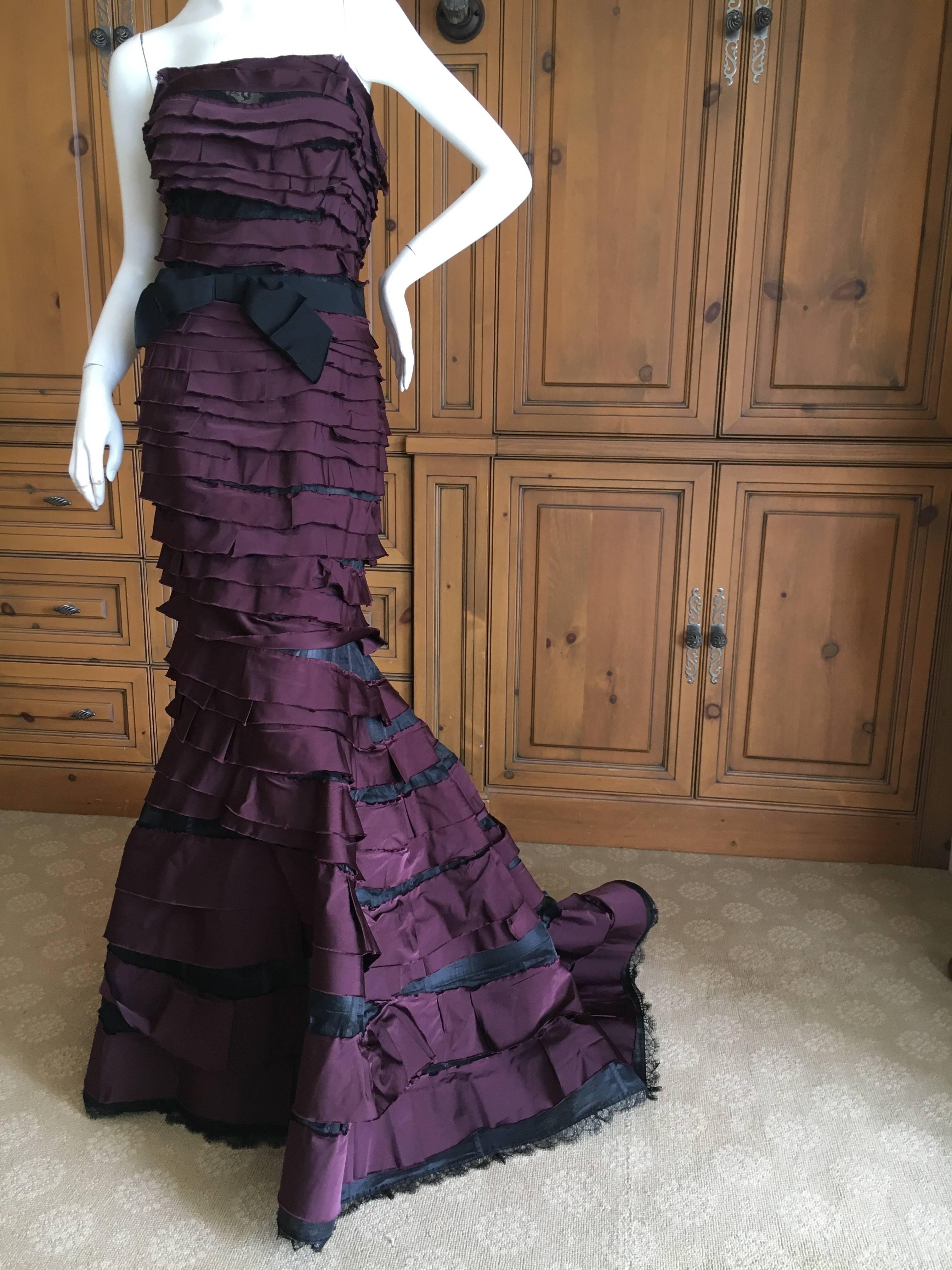 Nina Ricci by Olivier Theyskens Important Silk Evening Gown In Excellent Condition For Sale In Cloverdale, CA