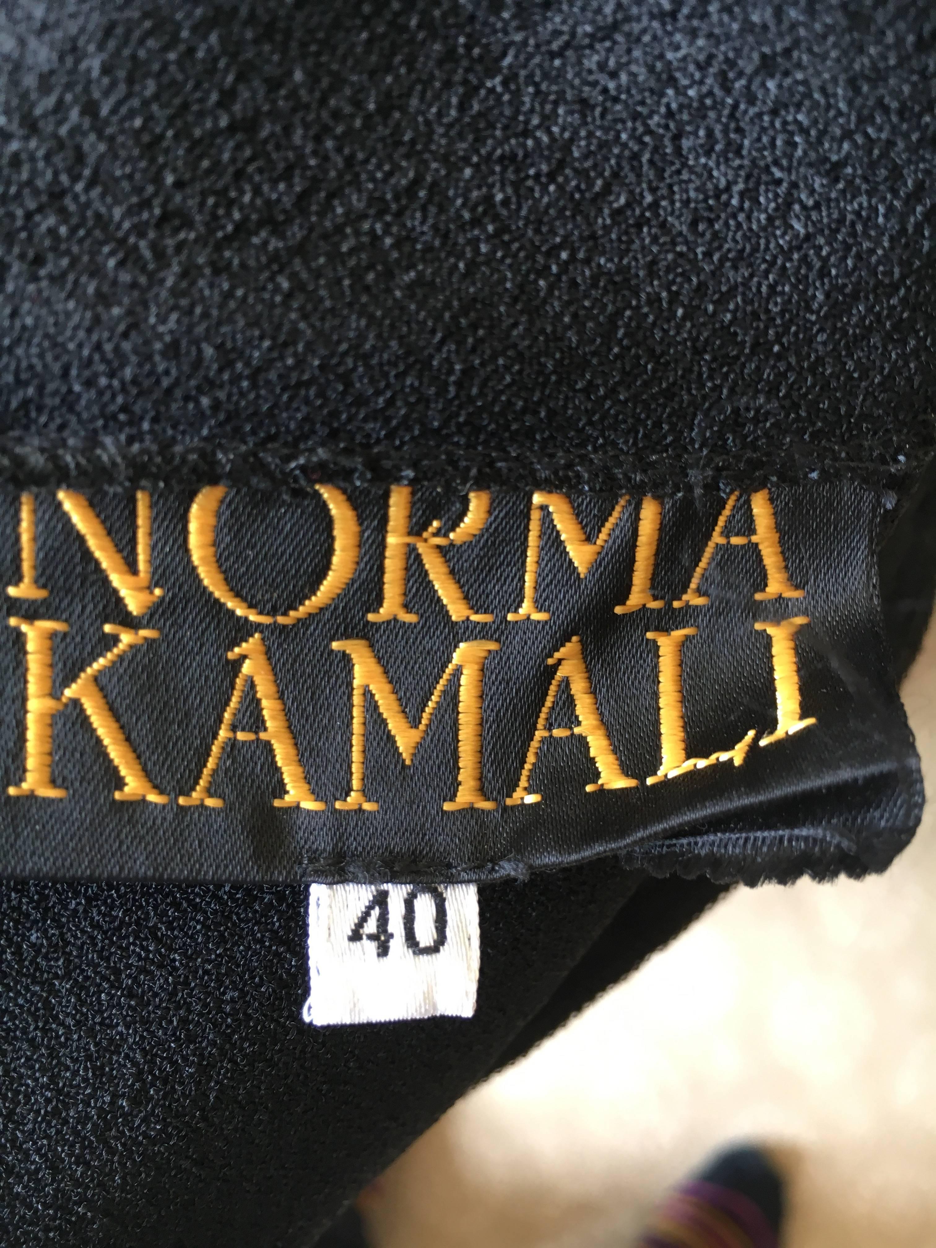 Norma Kamali Vintage Black Crepe 1930's Style Jumpsuit For Sale 4