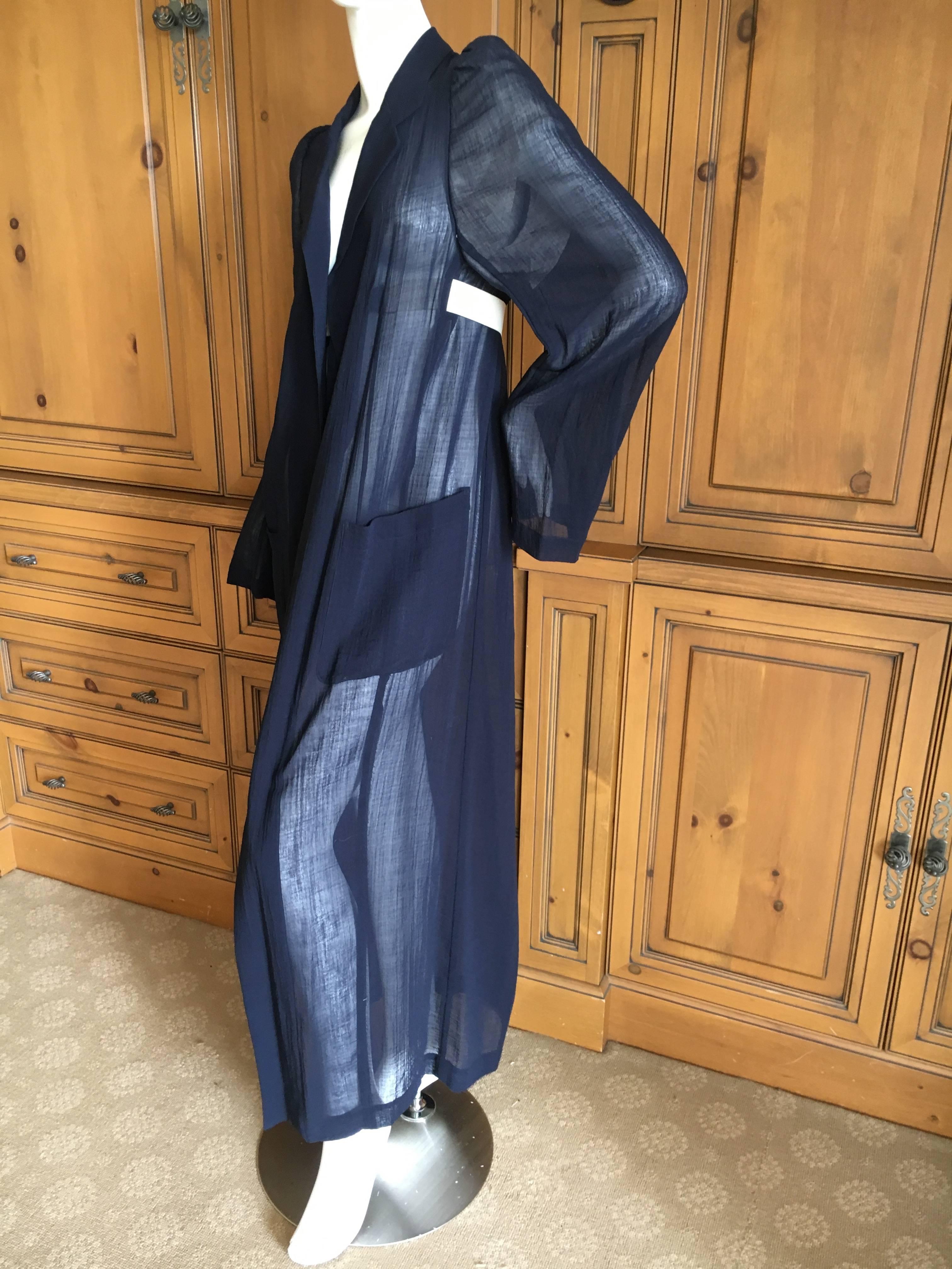 Comme des Garcons Sheer Full Length Coat 1993 For Sale 1