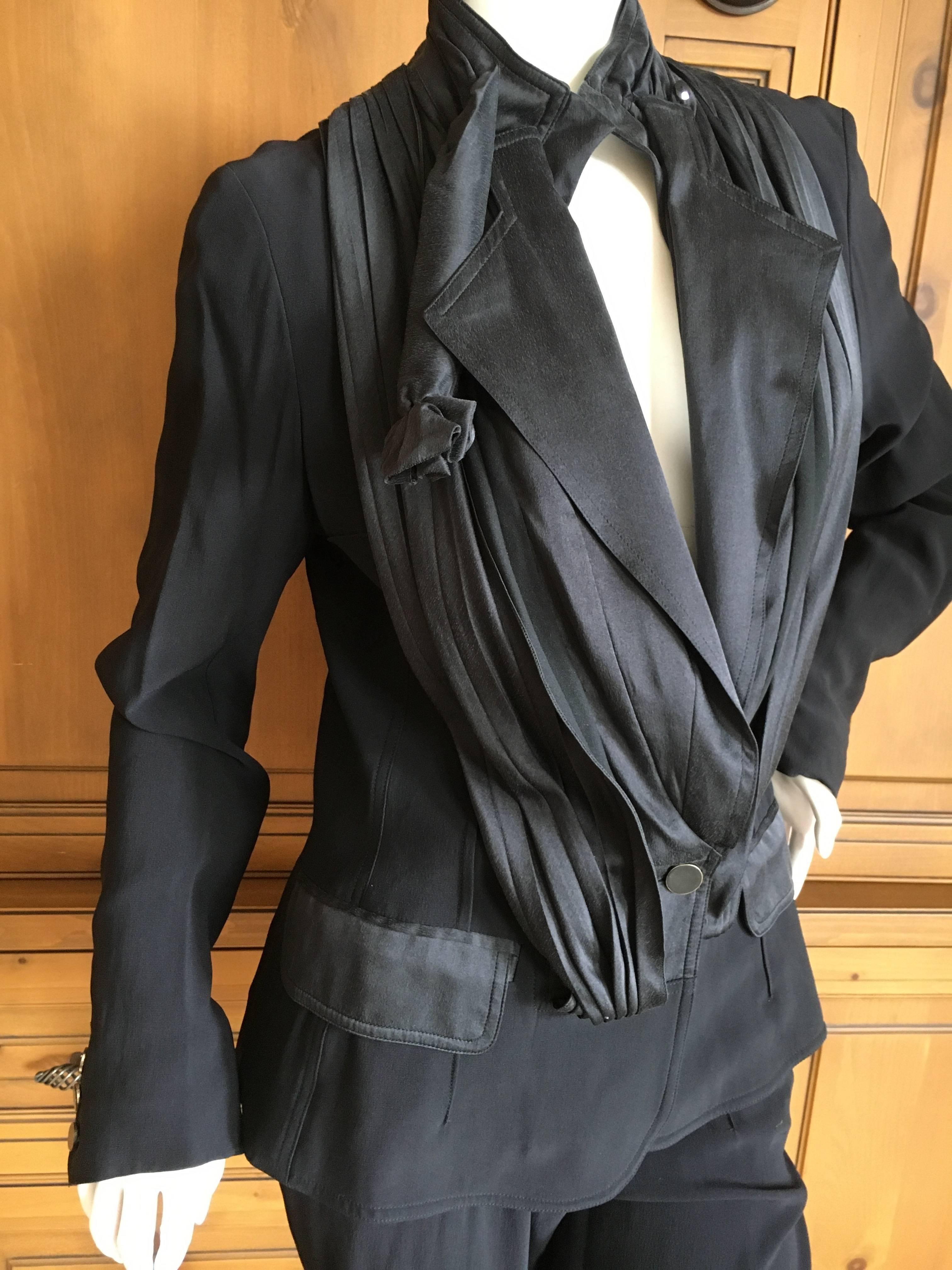 Women's John Galliano 1990's Black Tuxedo For Sale