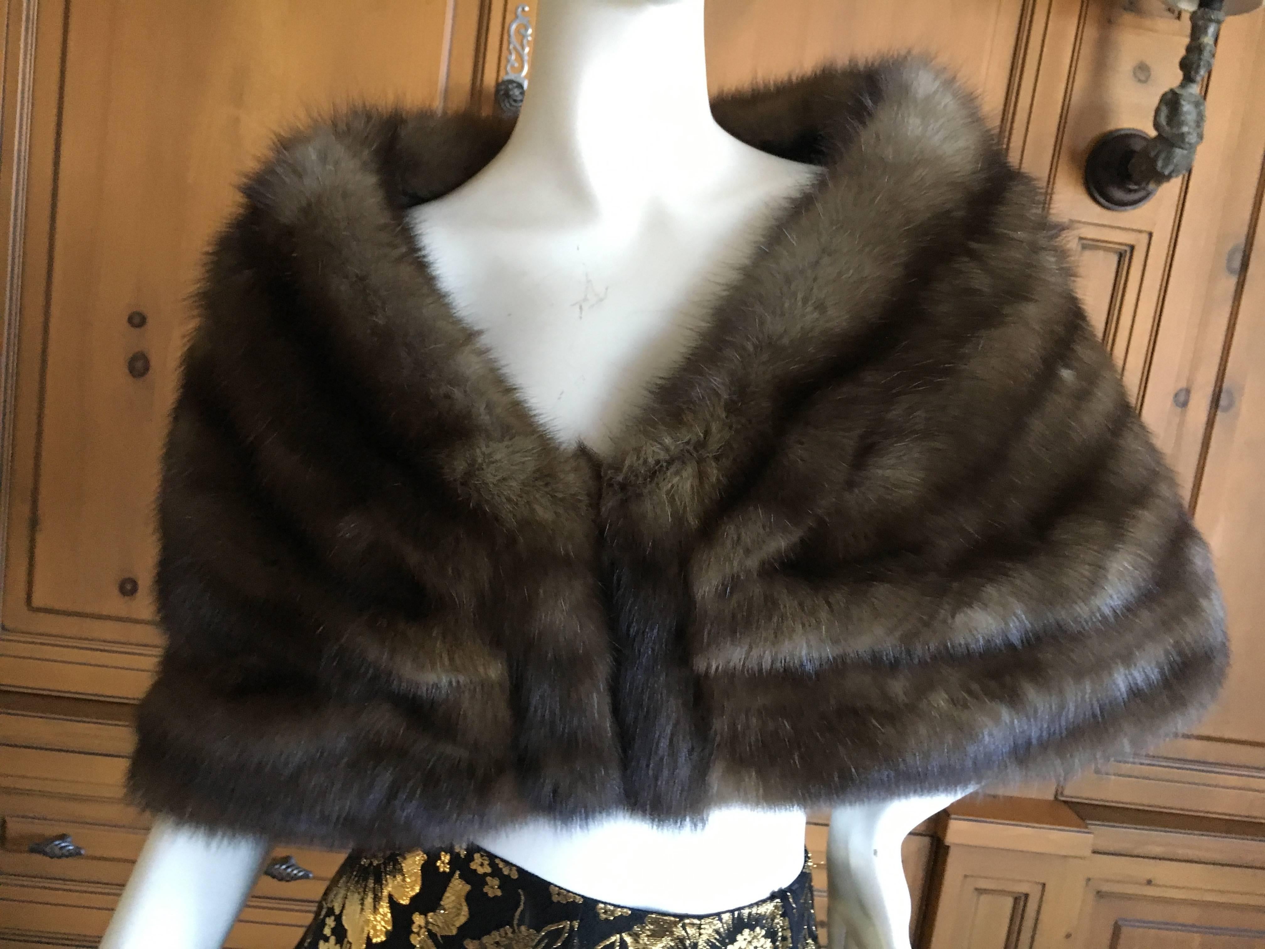 Neiman Marcus Luxurious Russian Barguzine Sable Stole.
A timeless treasure to cherish a lifetime.