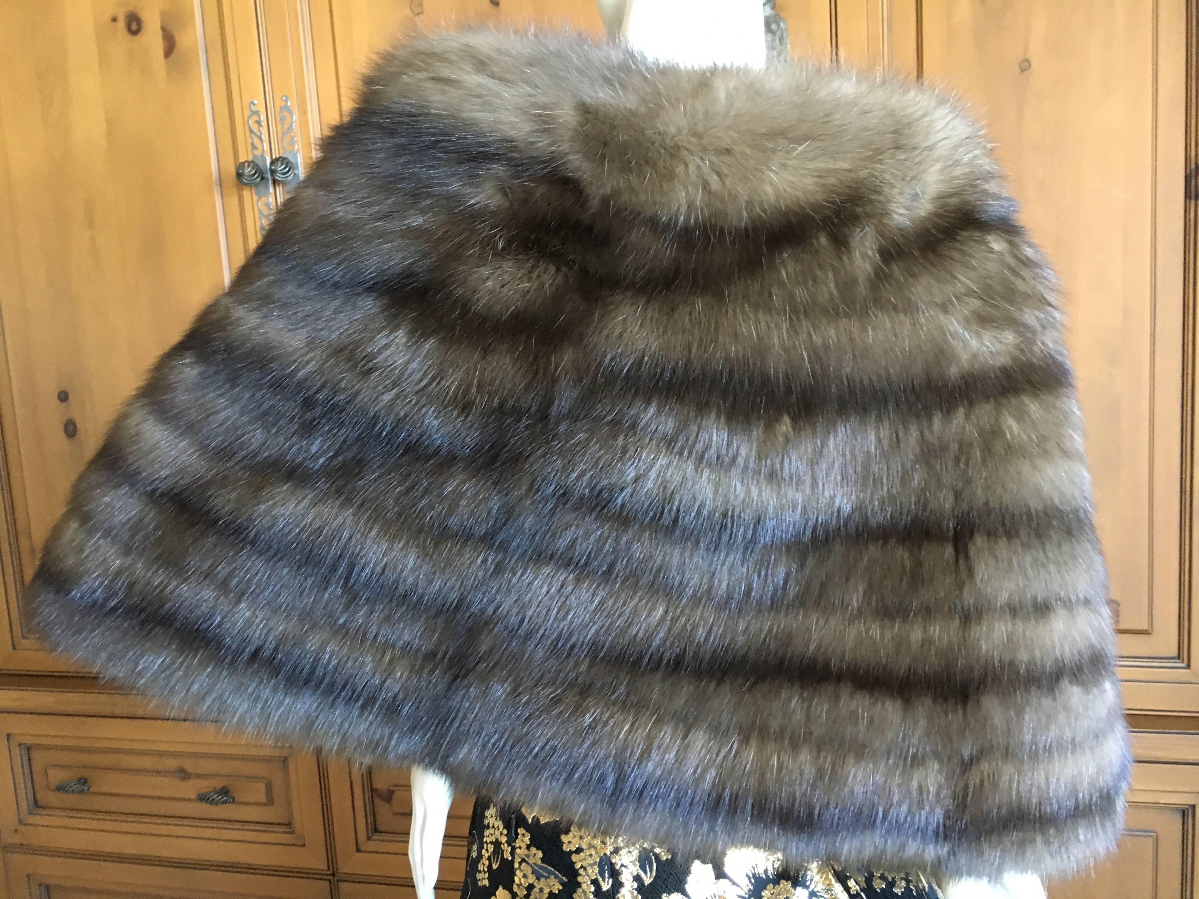 Women's or Men's Neiman Marcus Luxurious Russian Barguzine Sable Stole For Sale