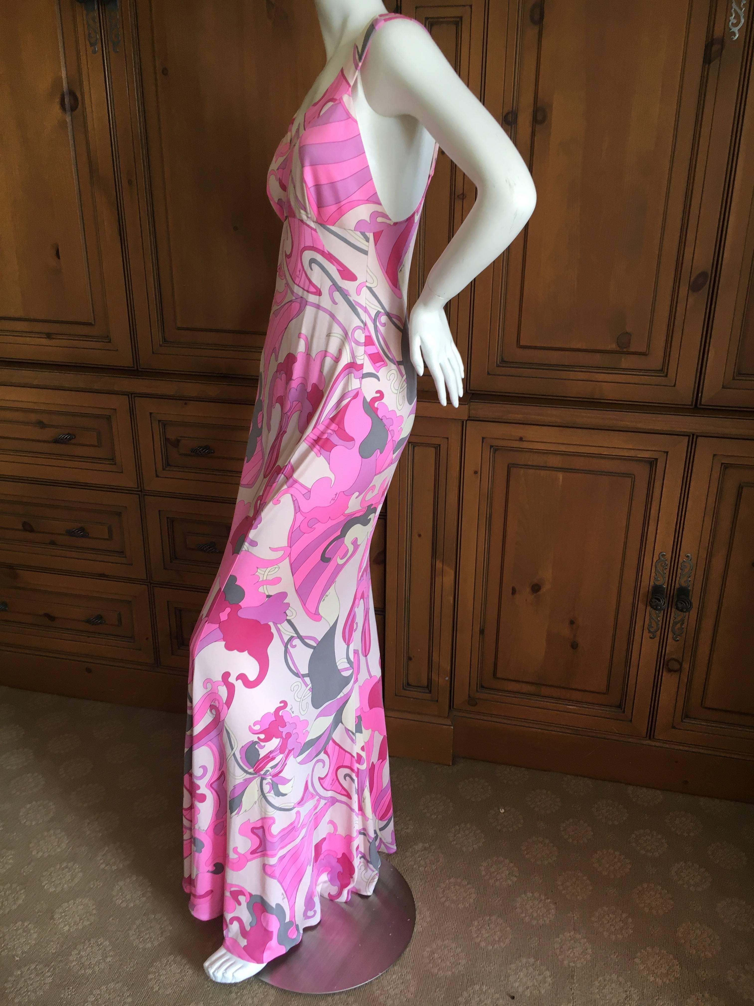 Emilio Pucci Pink Maxi Dress New with Tags 1
