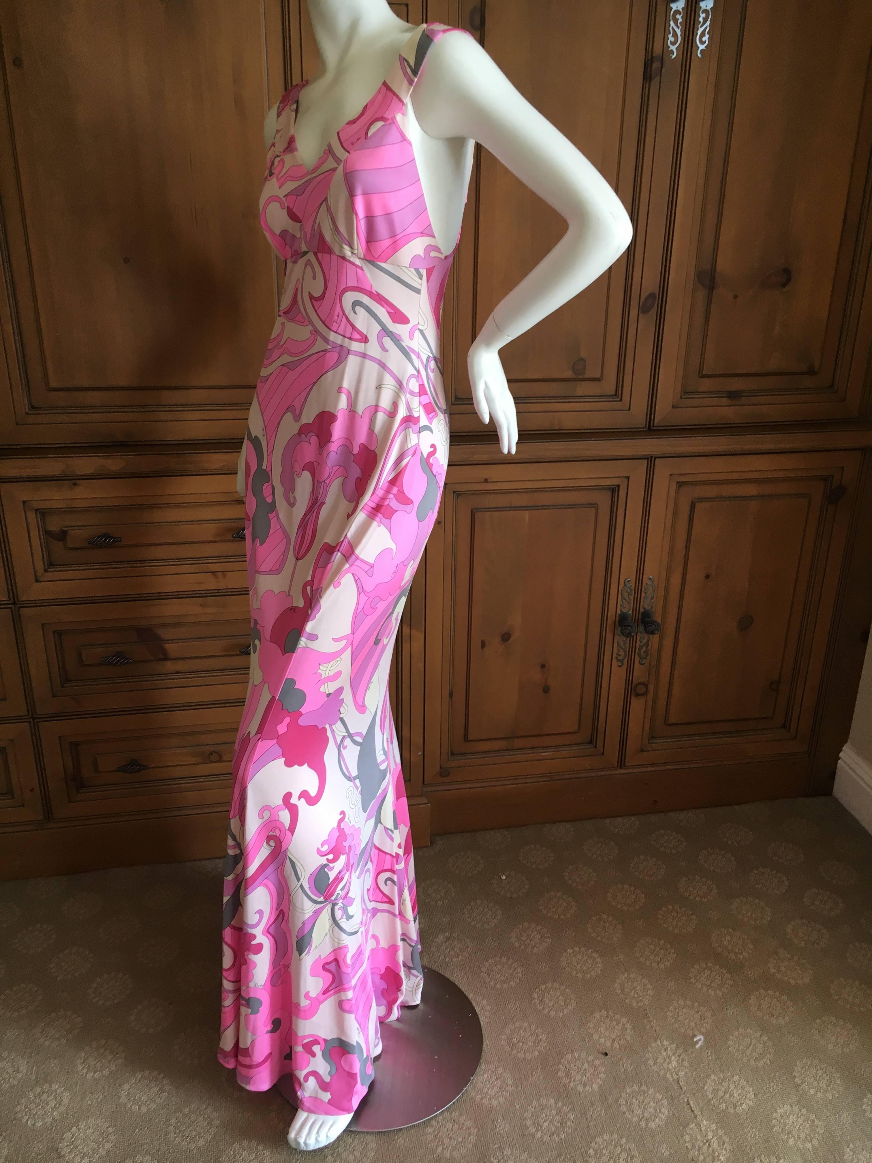 Emilio Pucci Pink Maxi Dress New with Tags 2