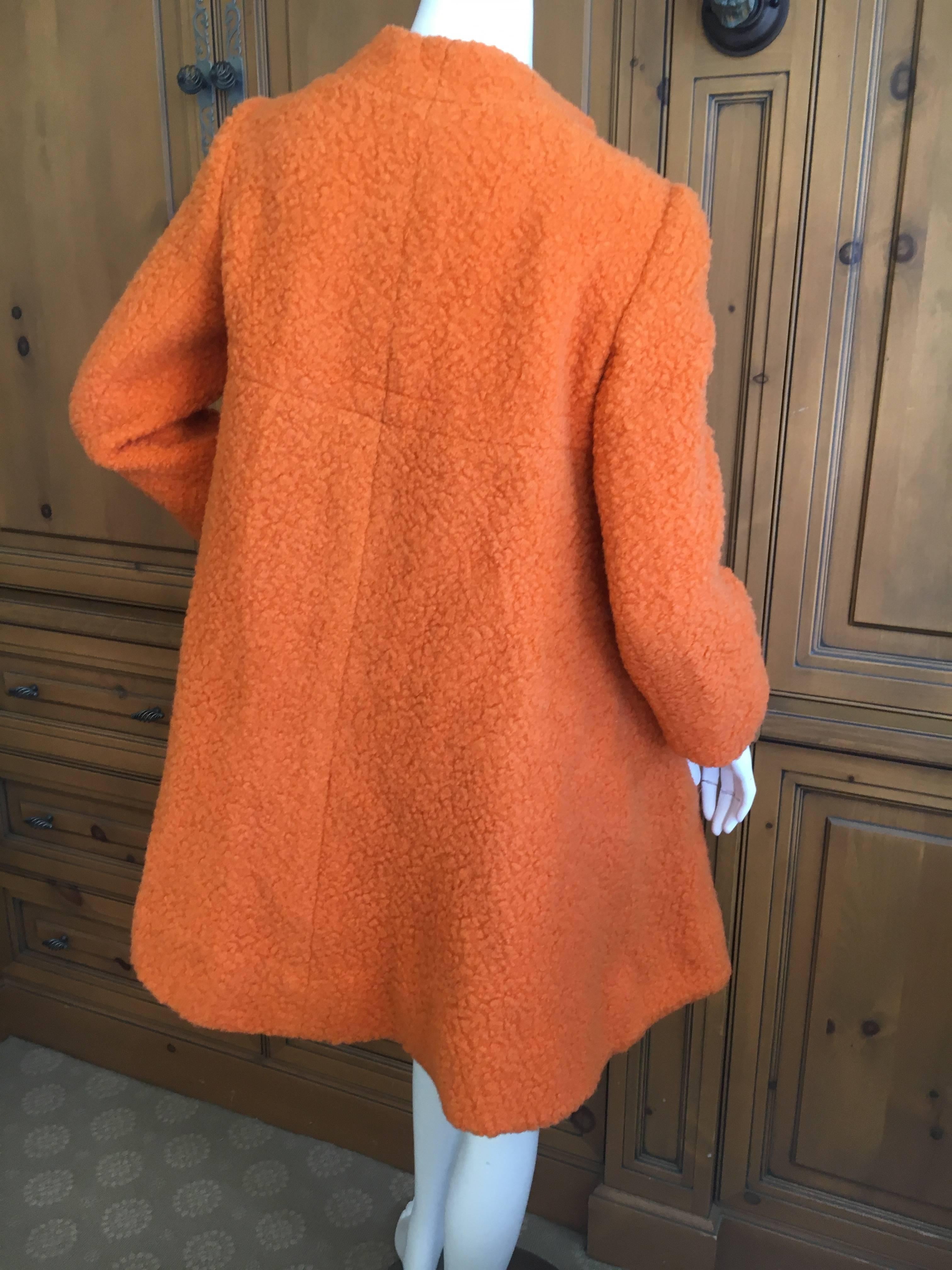 Bergdorf Goodman 1965 Babydoll Boucle A Line Swing Coat In Good Condition In Cloverdale, CA