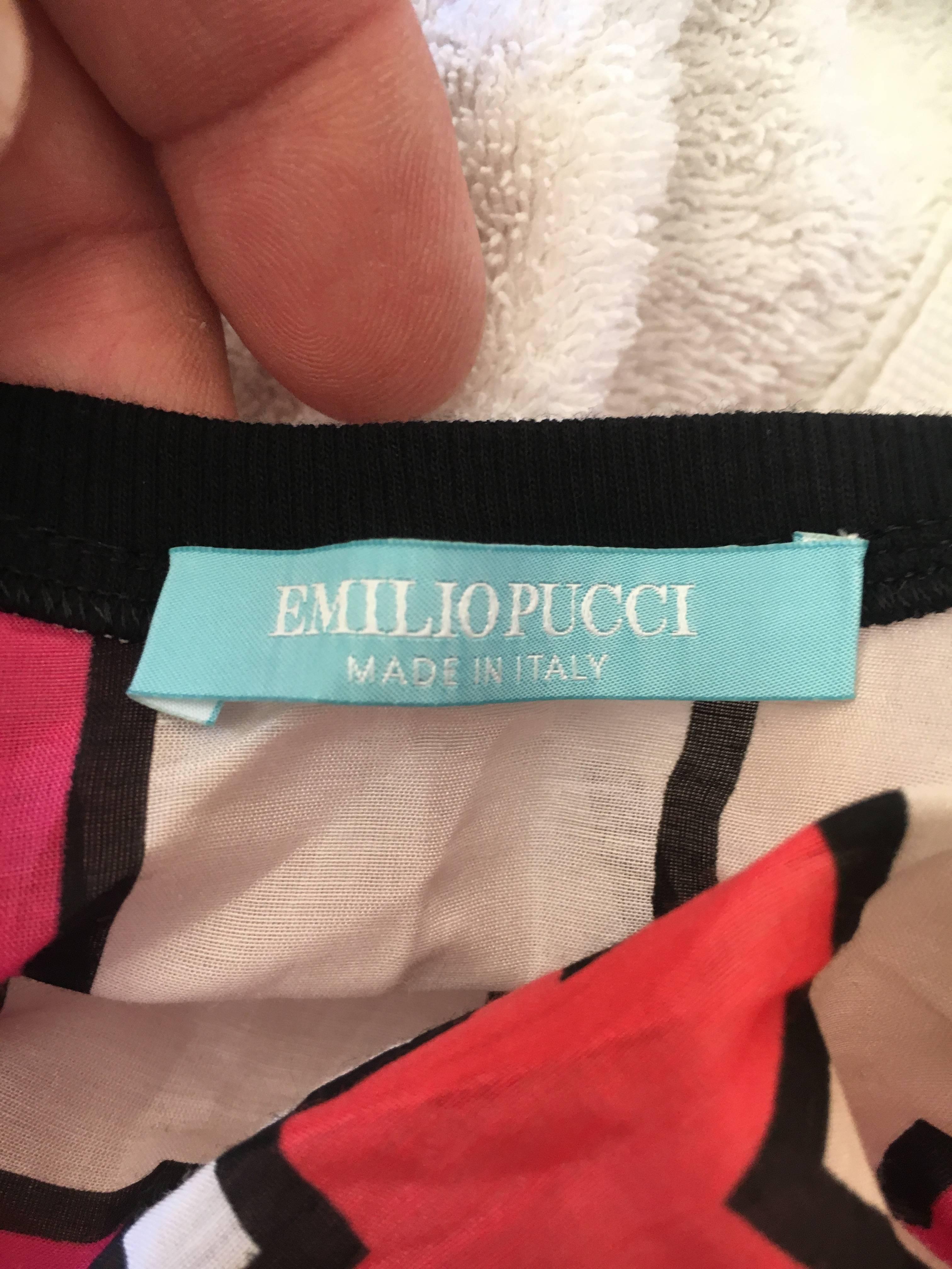 Emilio Pucci Sheer Cotton Caftan Dress For Sale 3